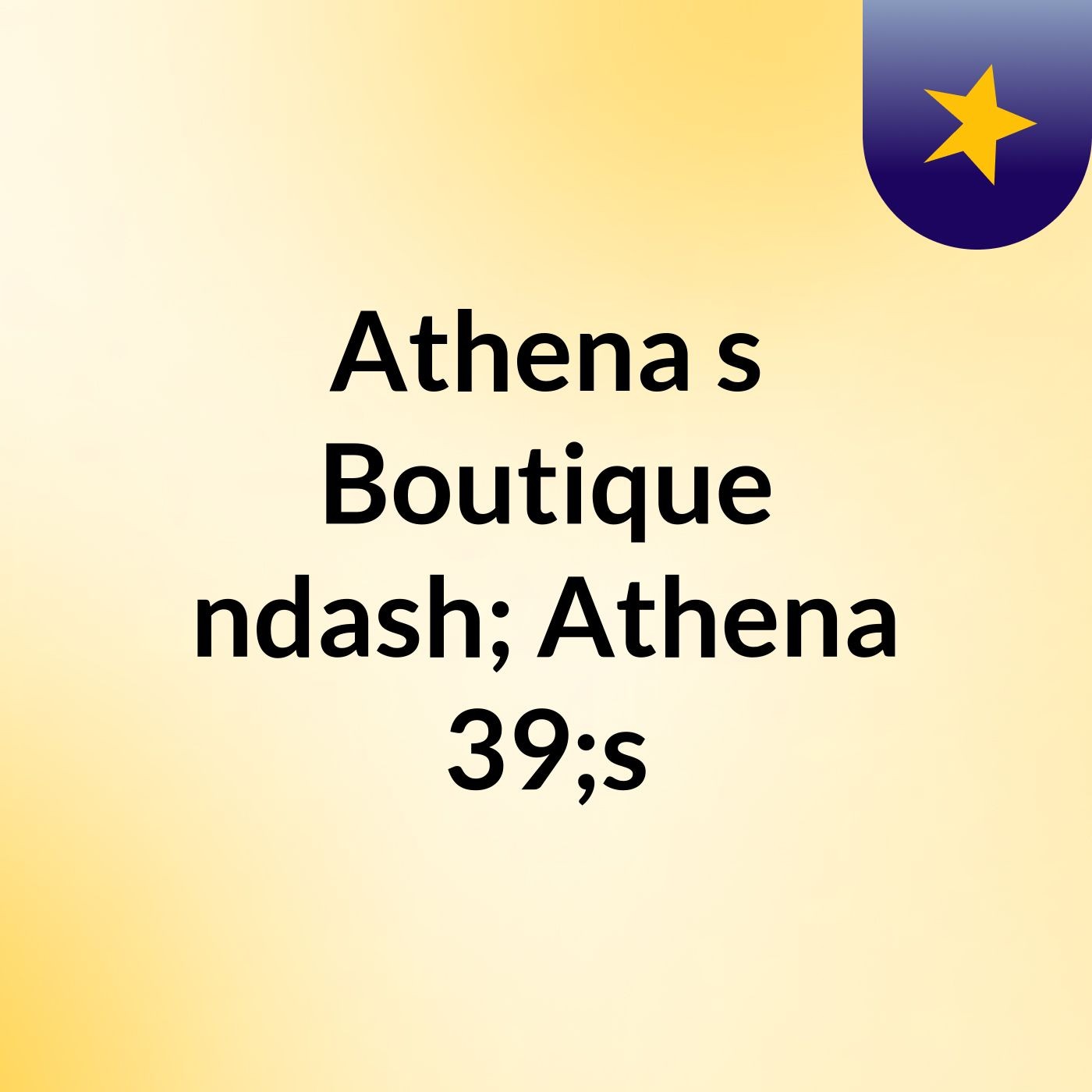 Athena's Boutique – Athena's
