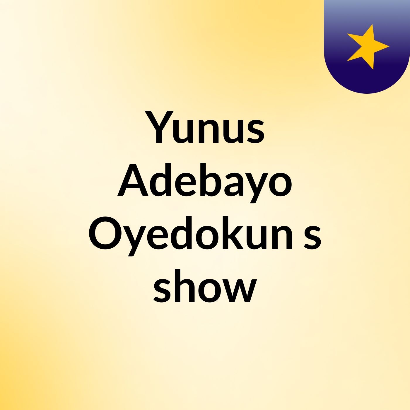 Yunus Adebayo Oyedokun's show