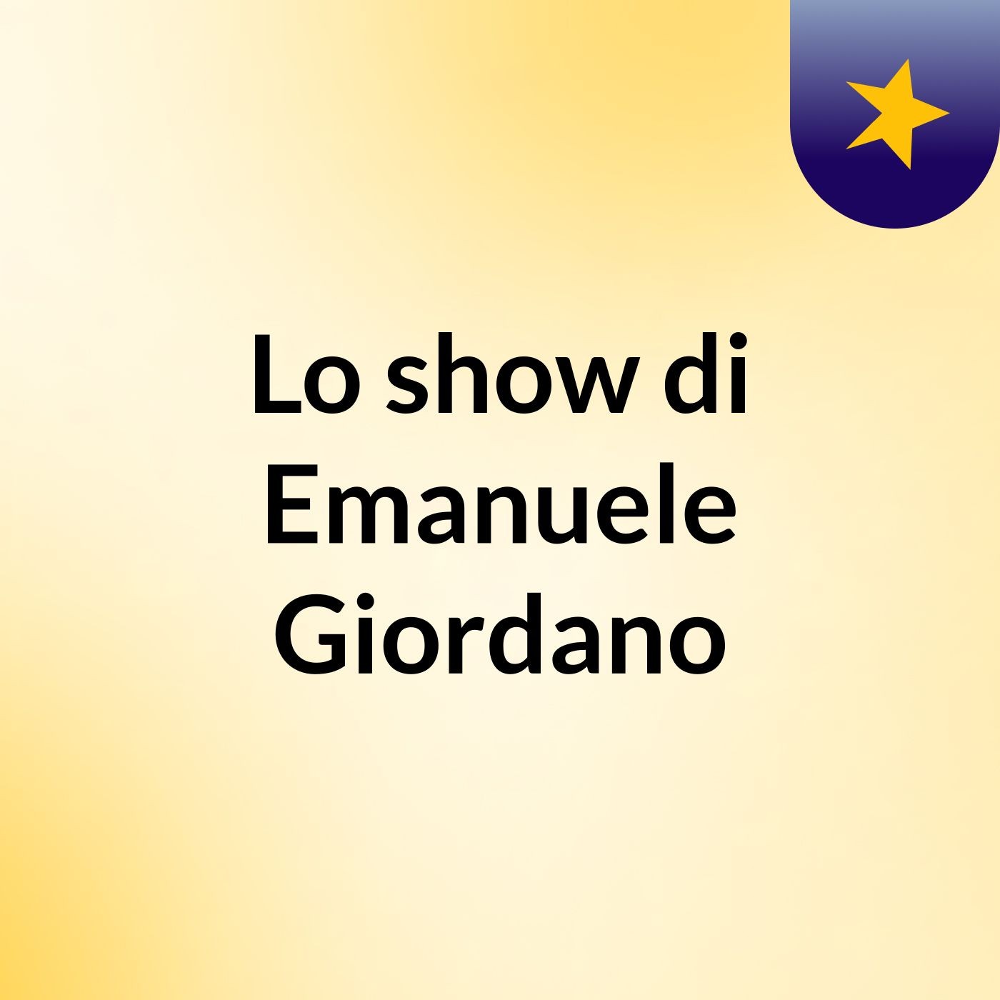Lo show di Emanuele Giordano