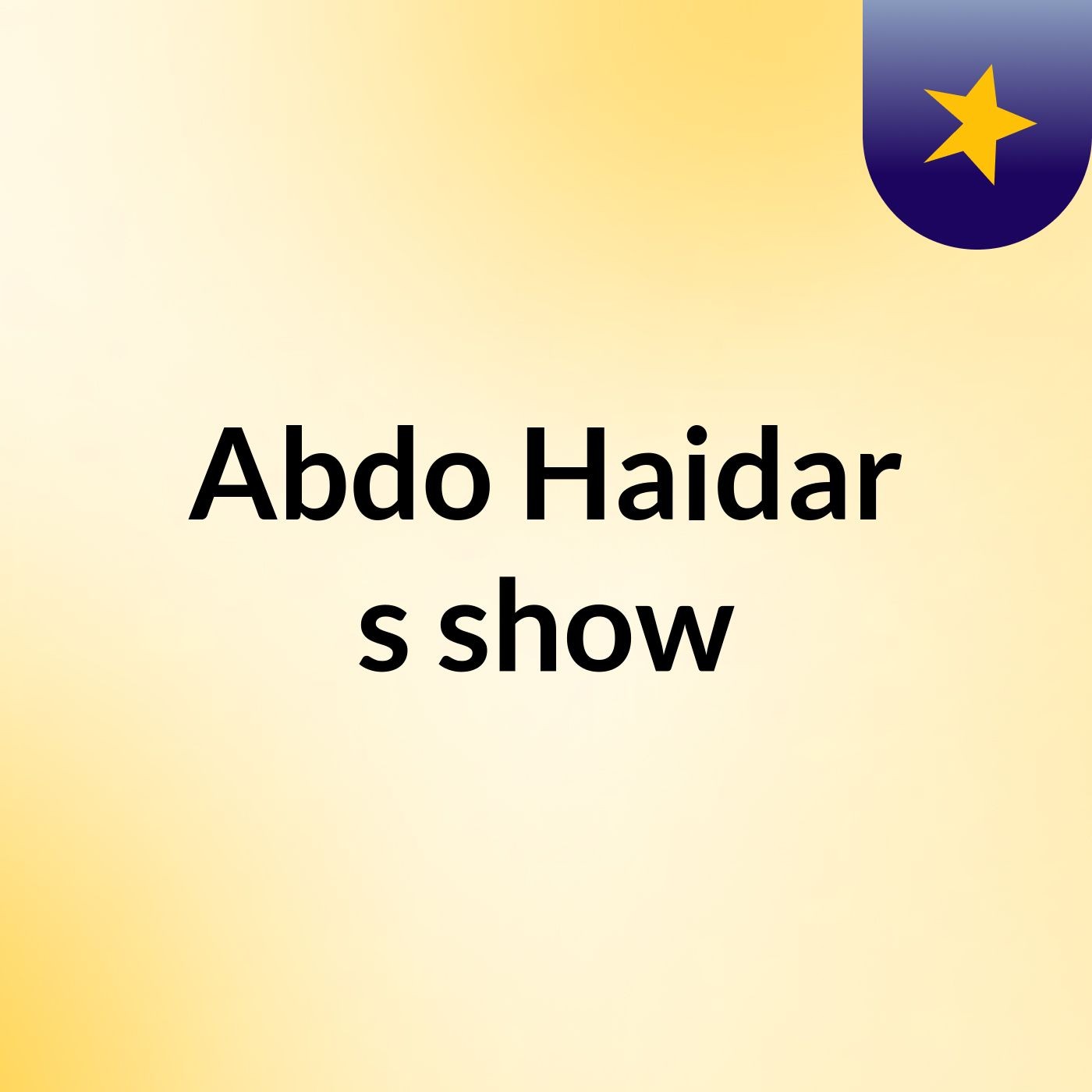 Abdo Haidar's show cover art