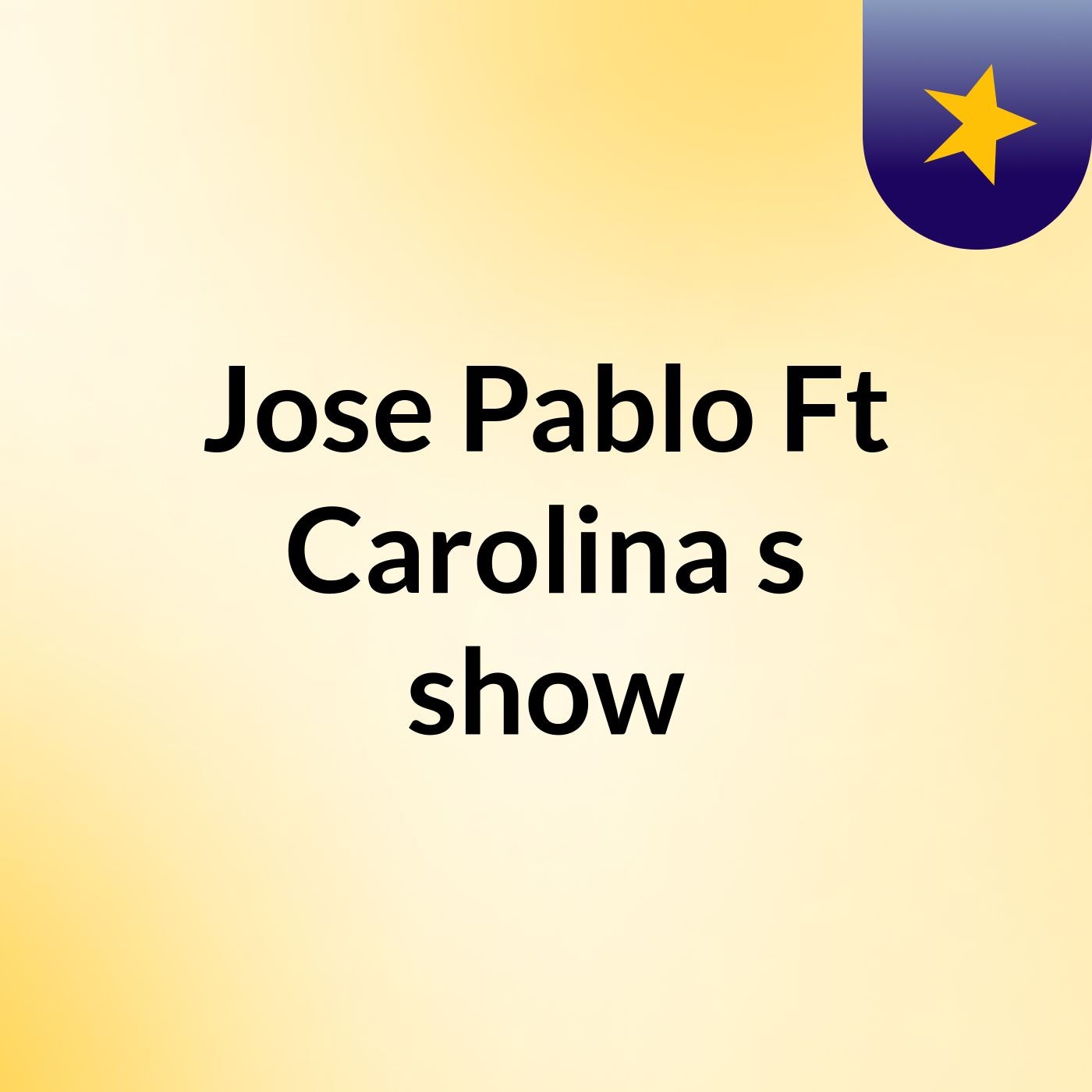Jose Pablo Ft Carolina's show