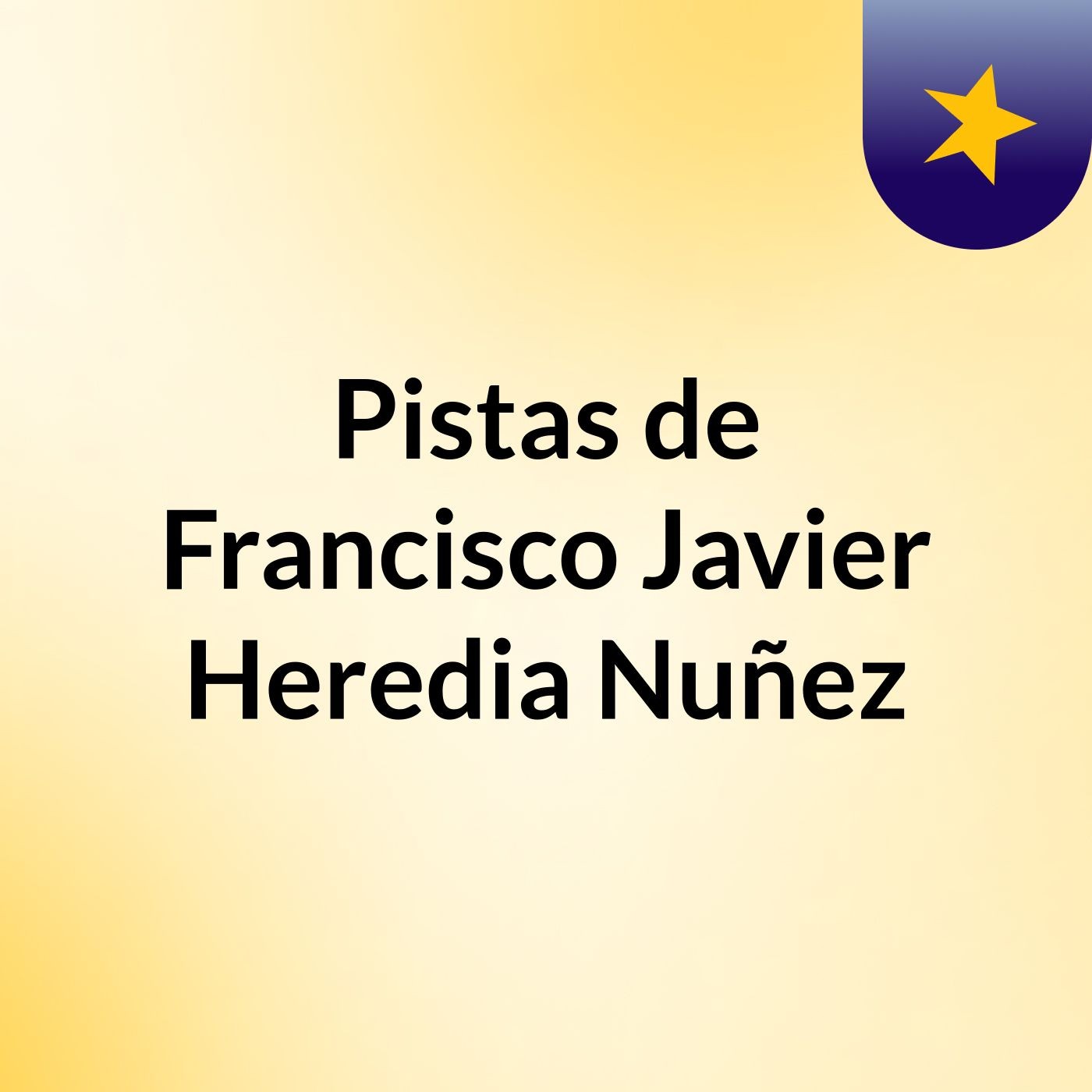 Pistas de Francisco Javier Heredia Nuñez