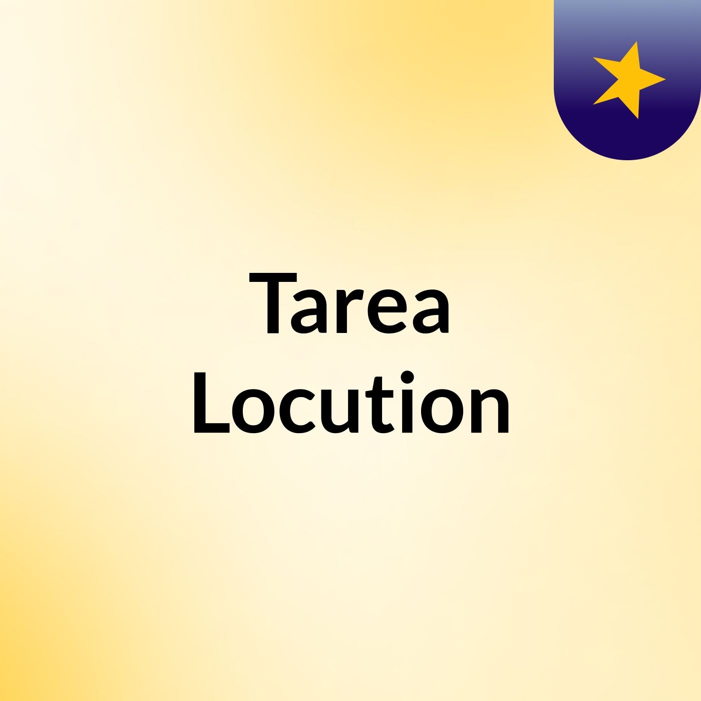 Tarea Locution