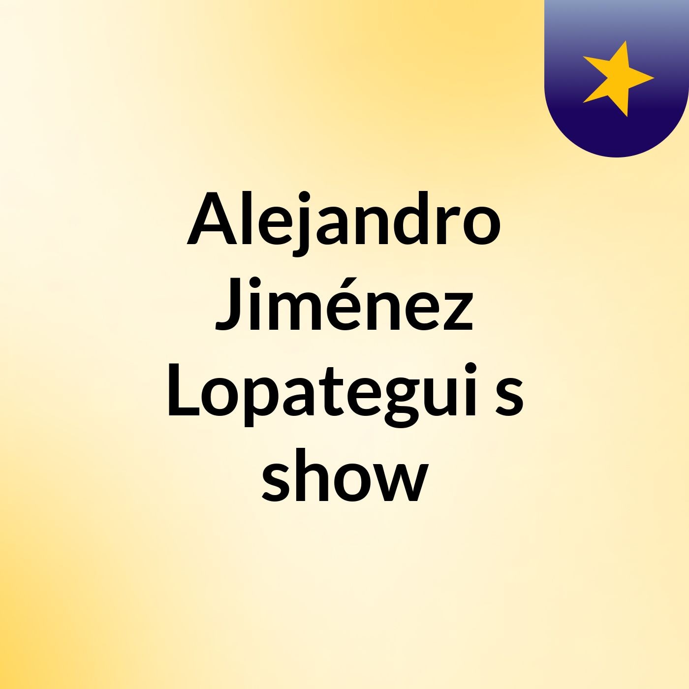 Alejandro Jiménez Lopategui's show