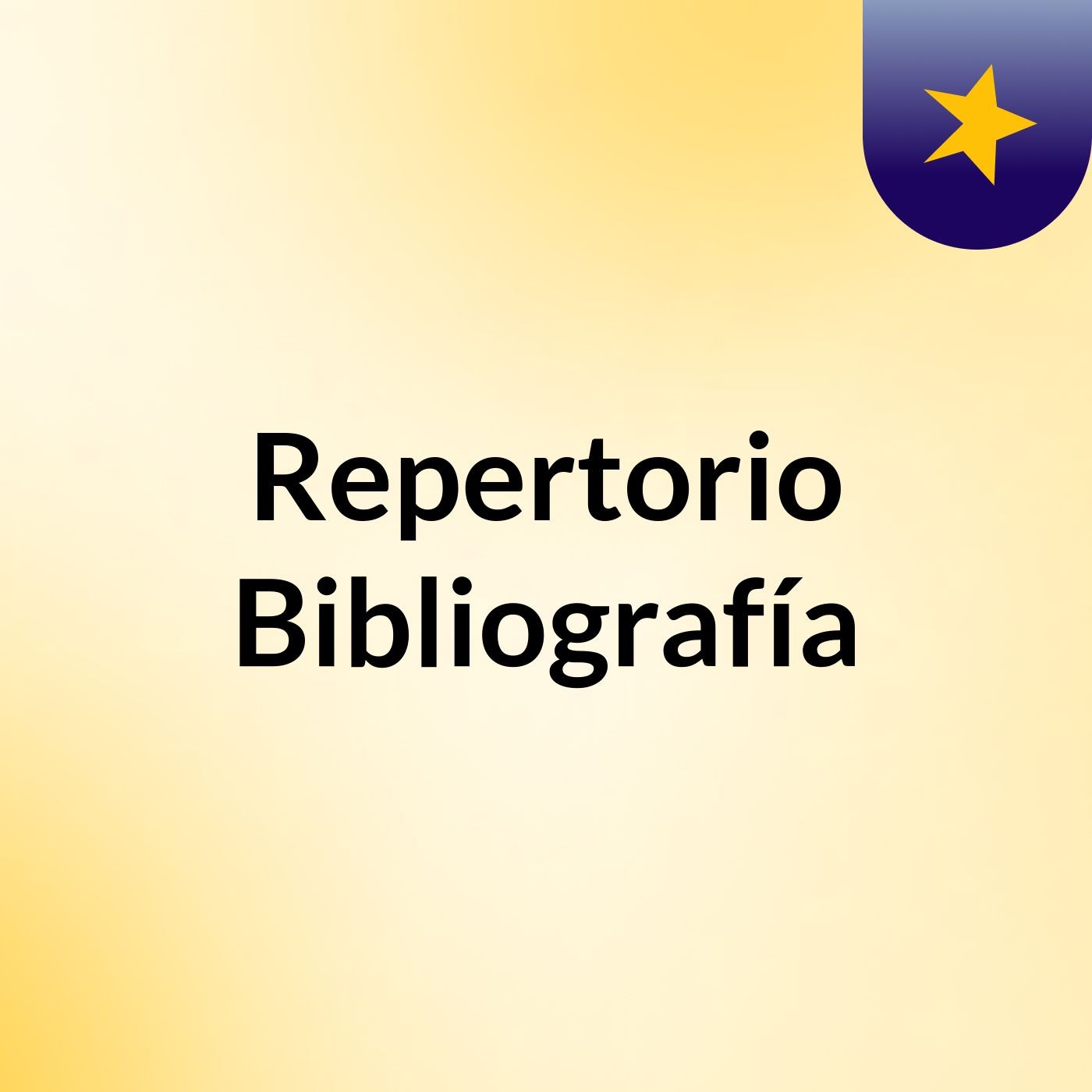 Repertorio Bibliografía