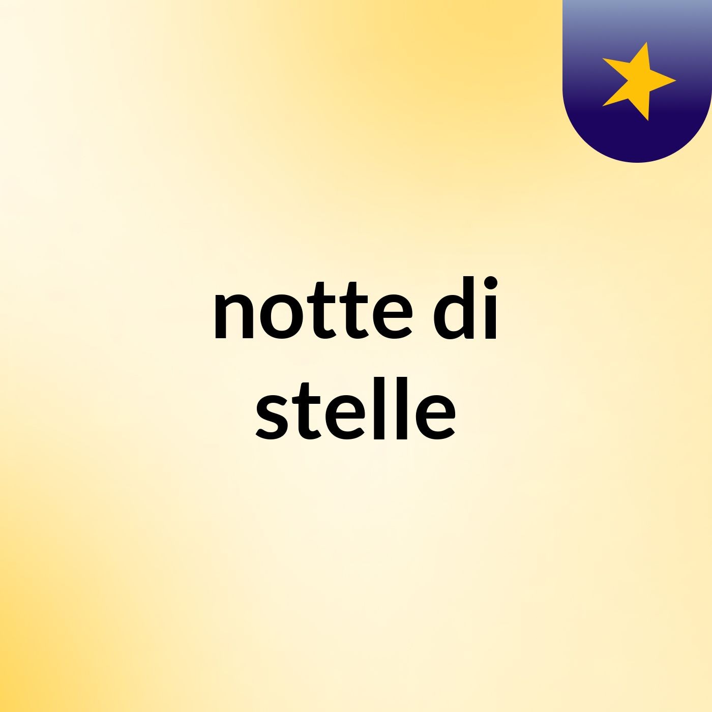 notte di stelle