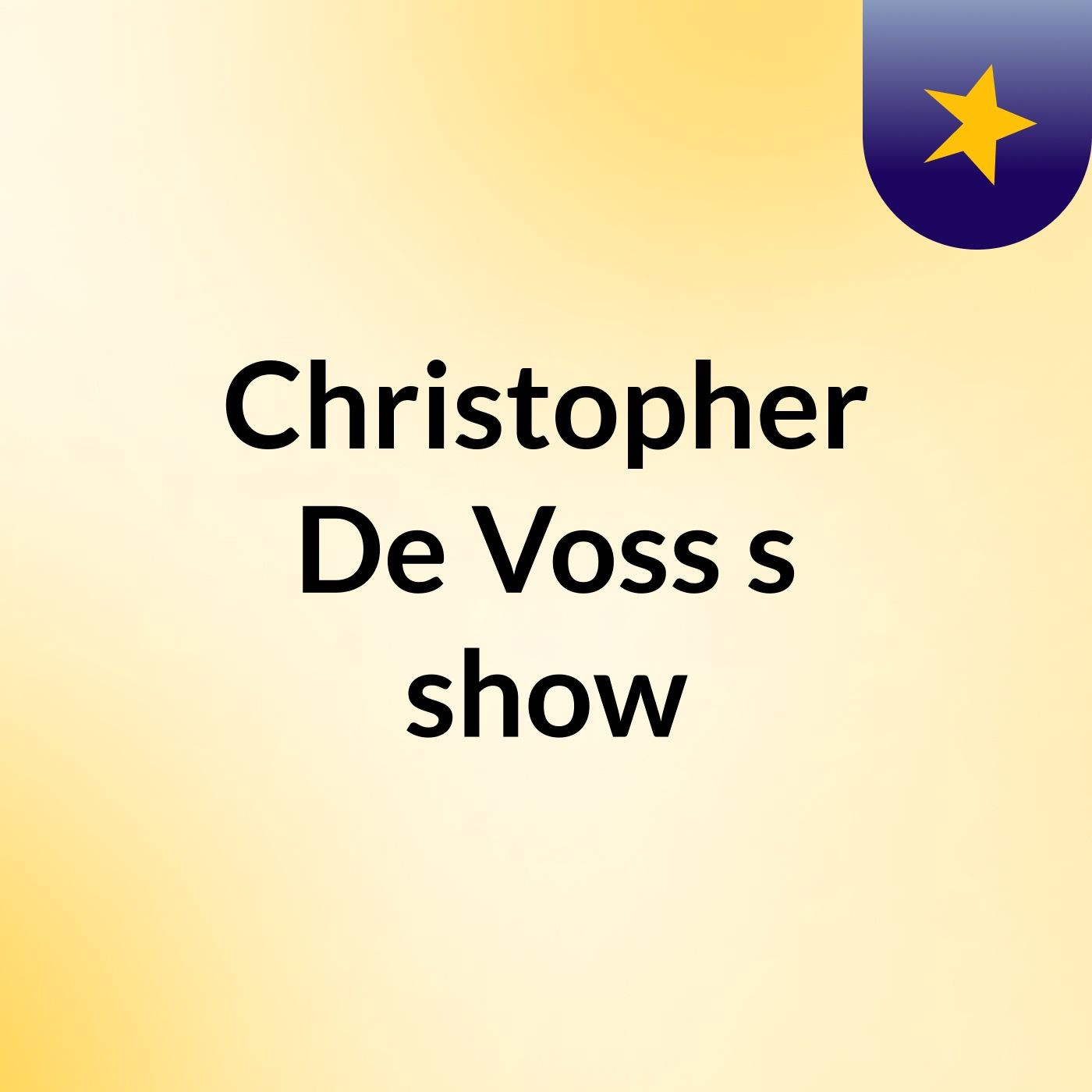Christopher De Voss's show