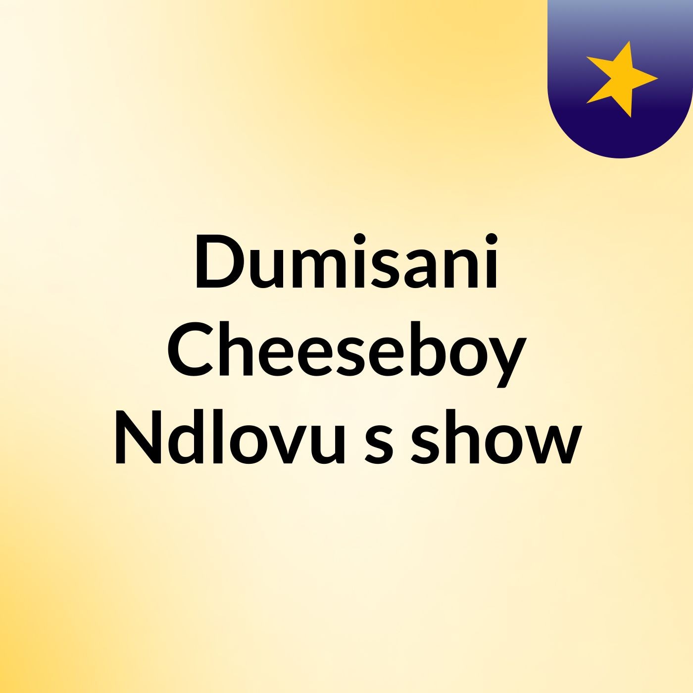Dumisani Cheeseboy Ndlovu's show