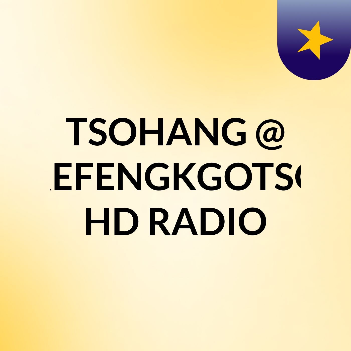TSOHANG ON MONDAY — TSOHANG @ REFENGKGOTSO HD RADIO cover