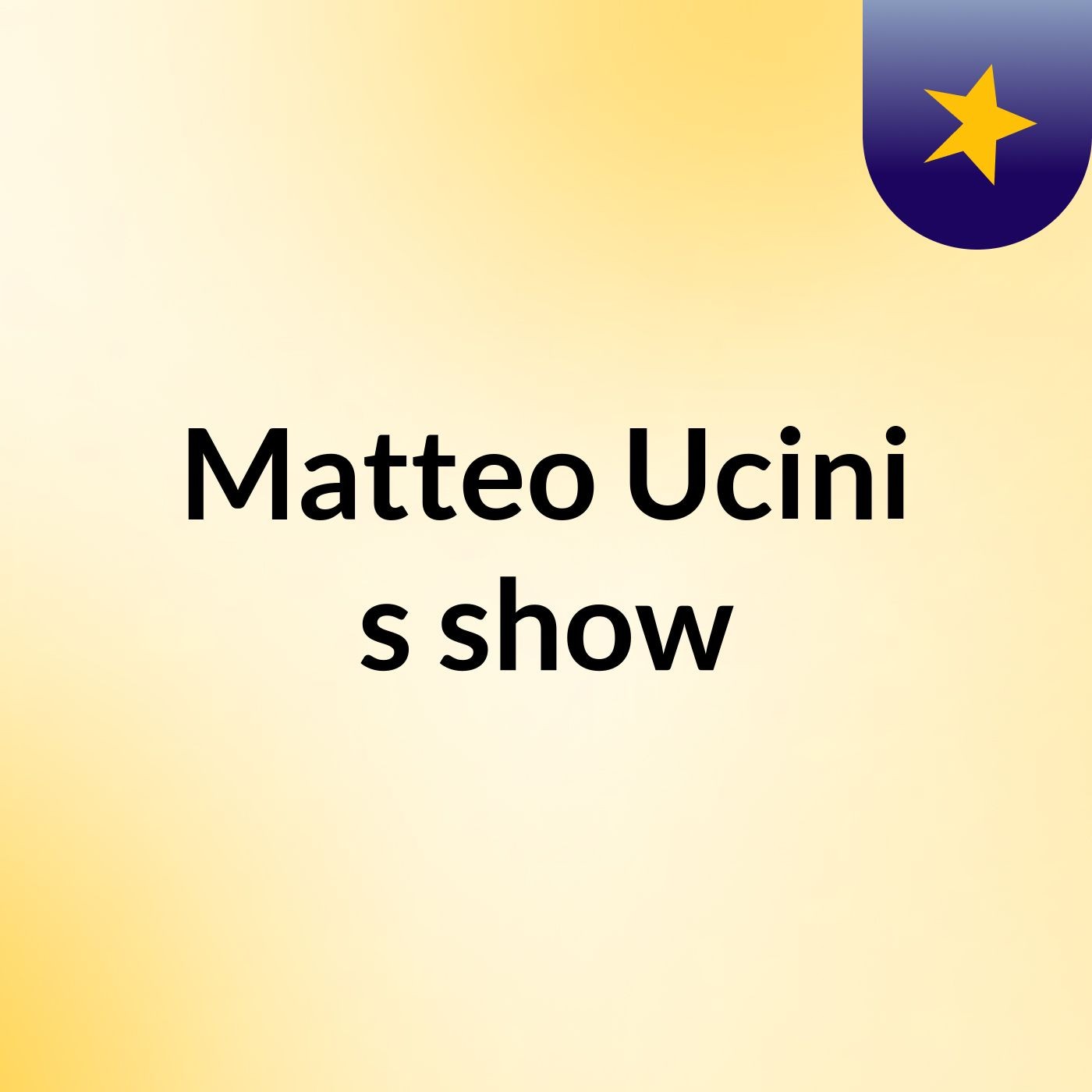 Matteo Ucini's show