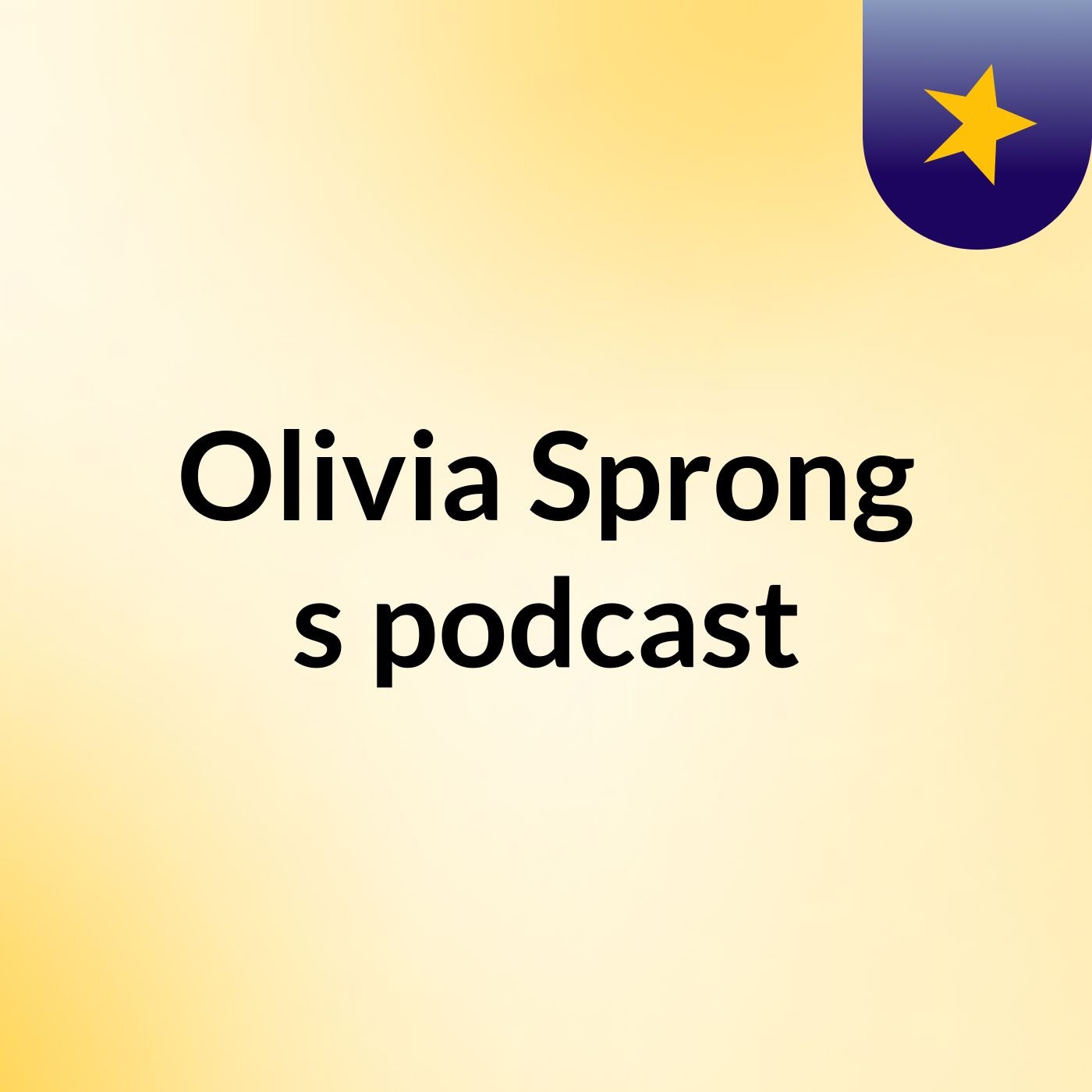 Olivia Sprong's podcast podcast artwork