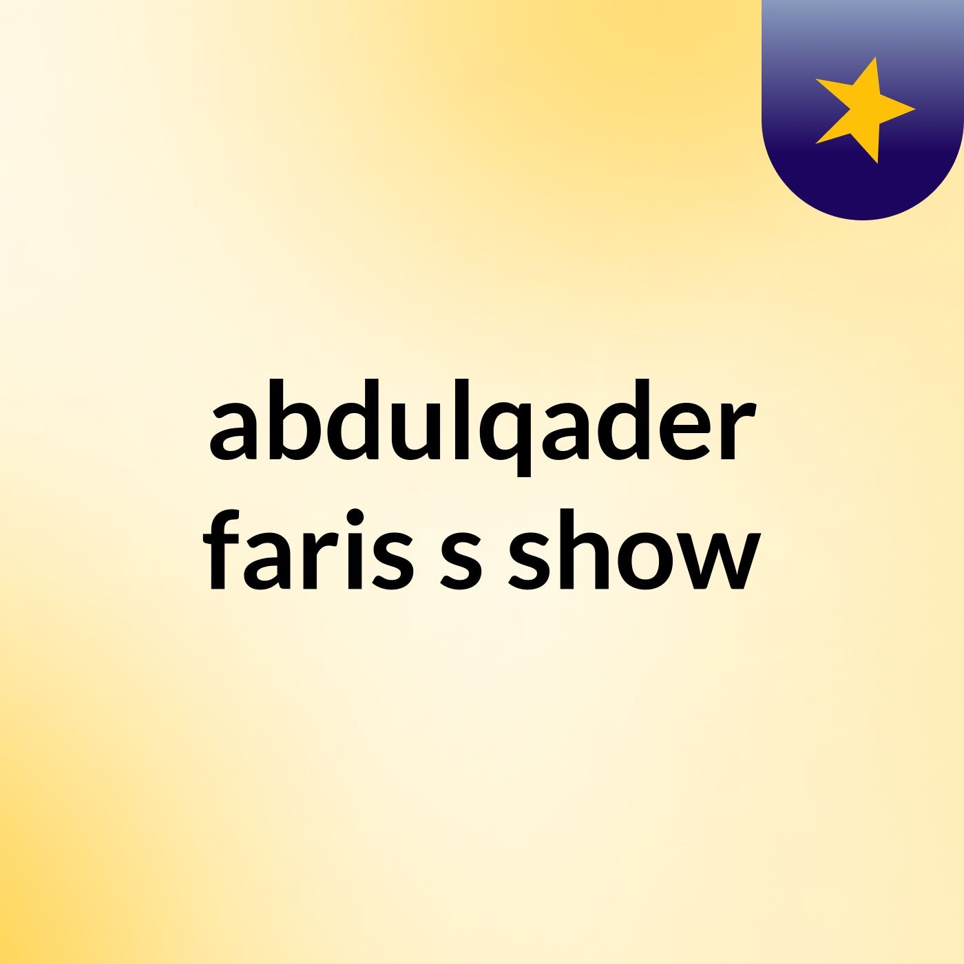 abdulqader faris's show