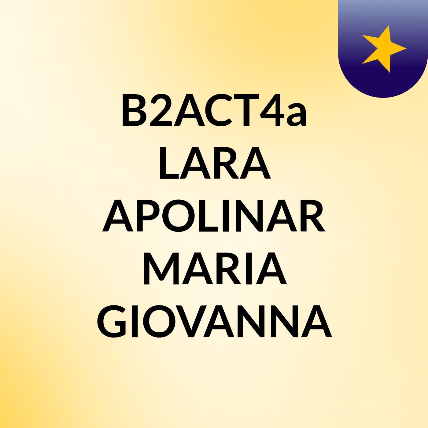 B2ACT4a LARA APOLINAR MARIA GIOVANNA podcast artwork