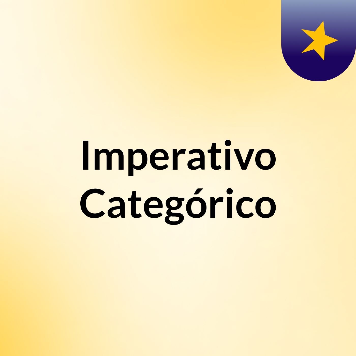 Imperativo Categórico