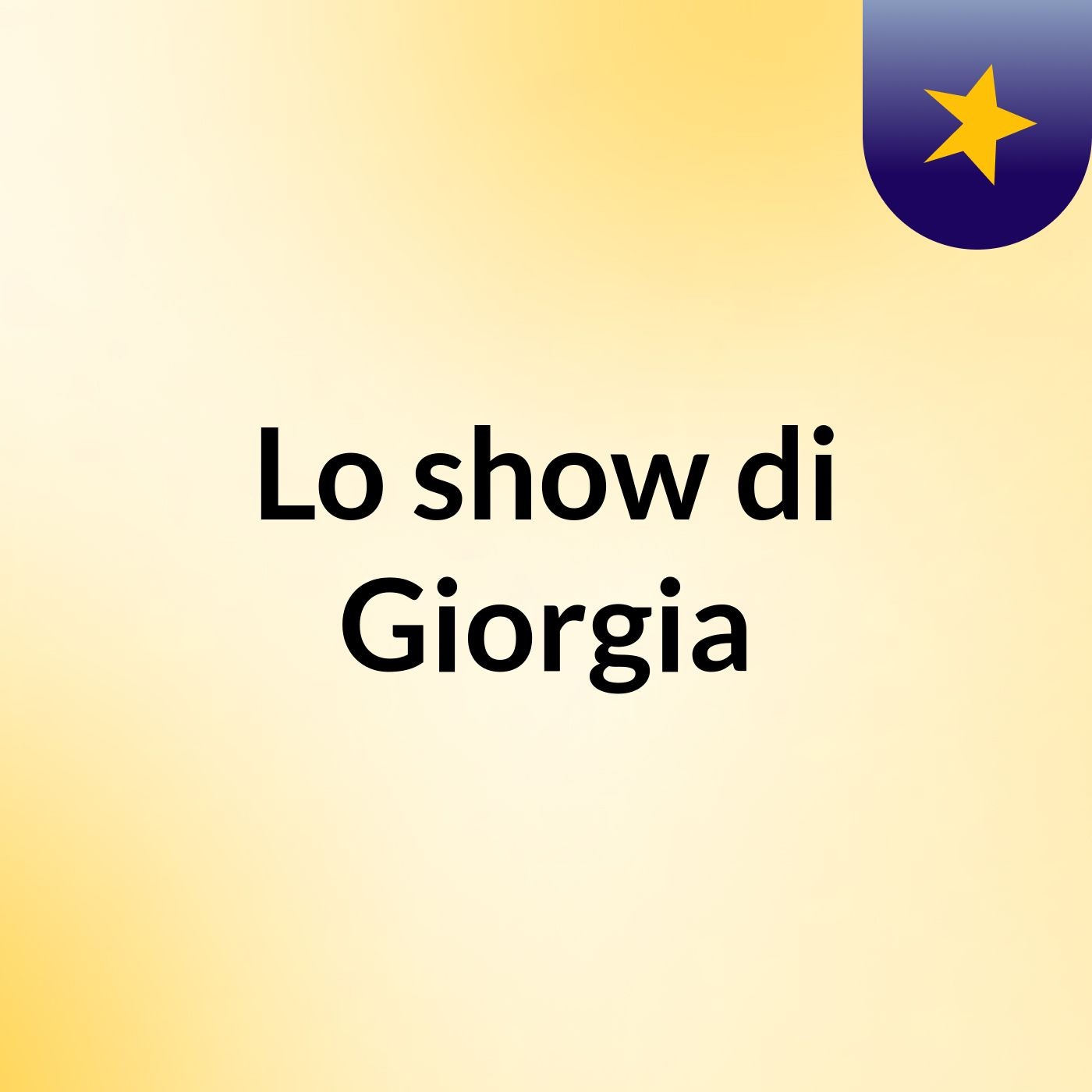 Lo show di Giorgia