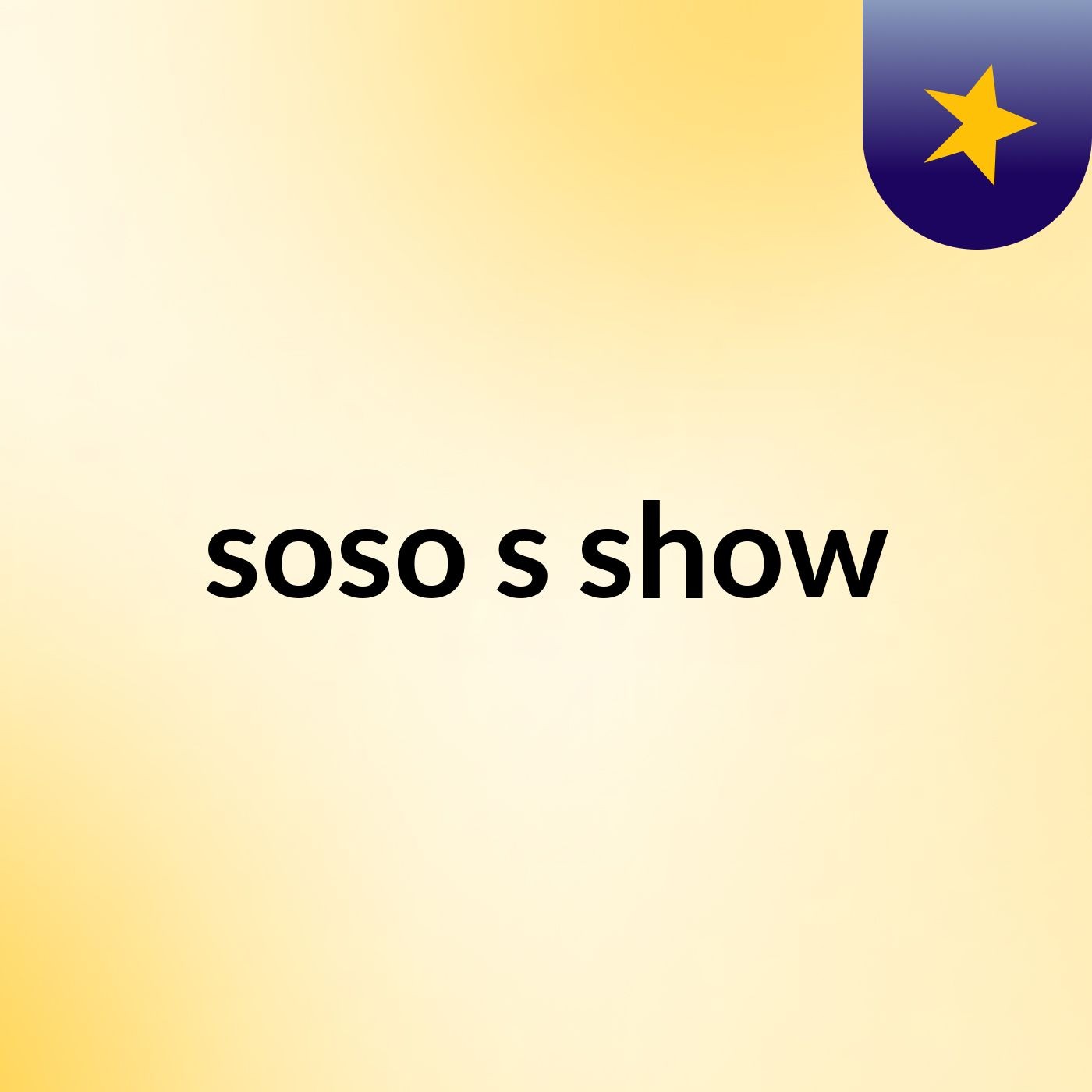 soso's show cover art