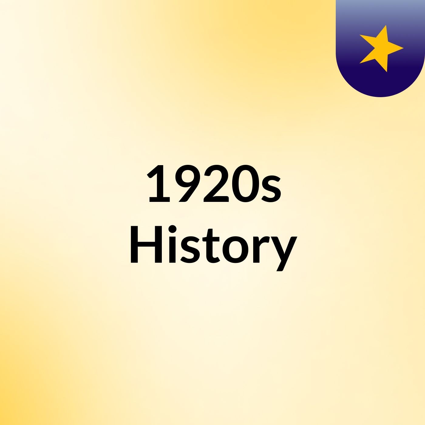 1920s History