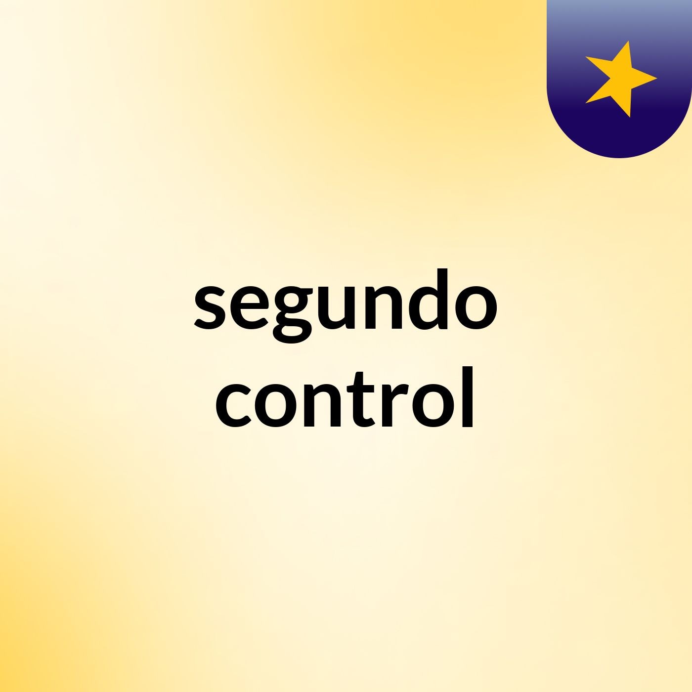 segundo control