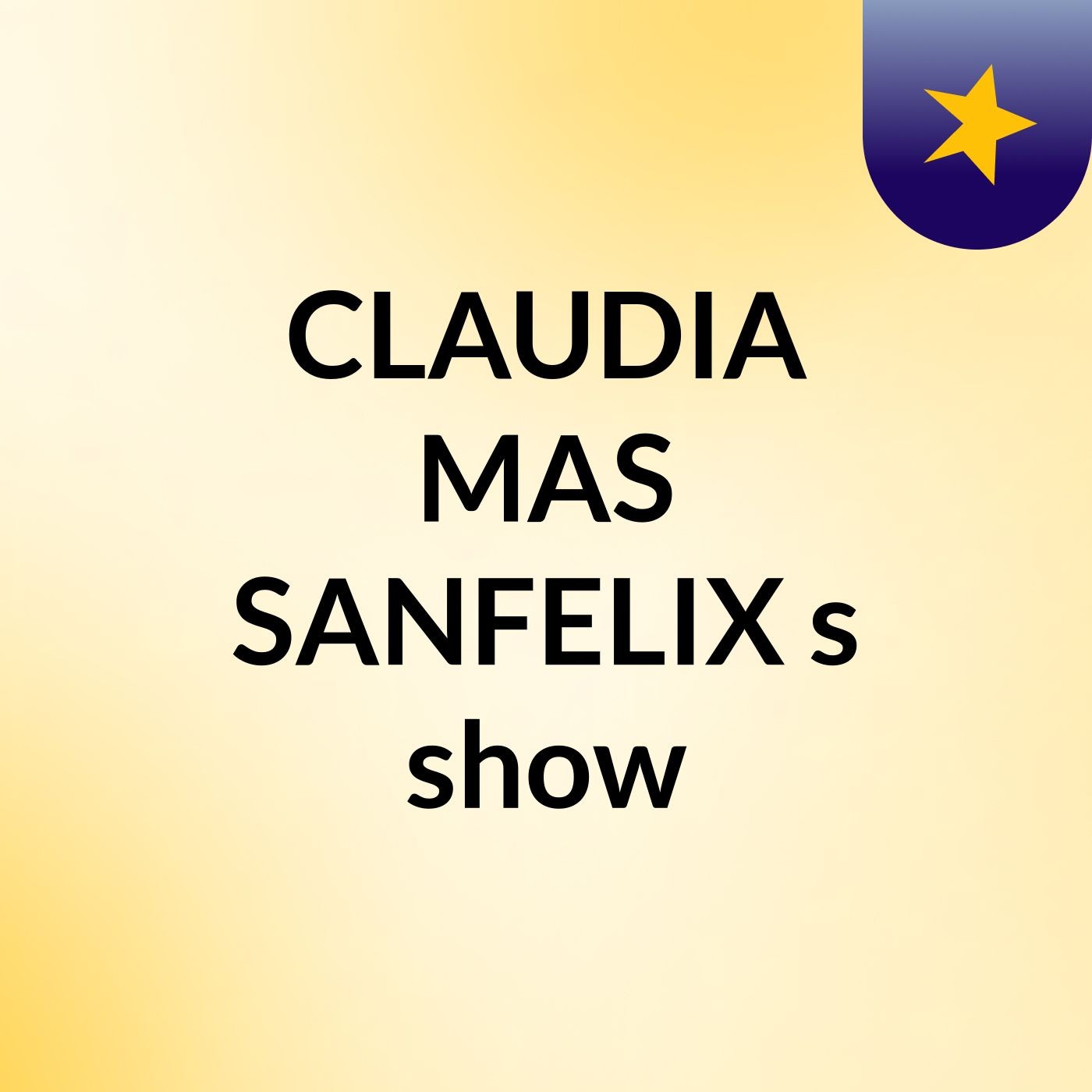 CLAUDIA MAS SANFELIX's show