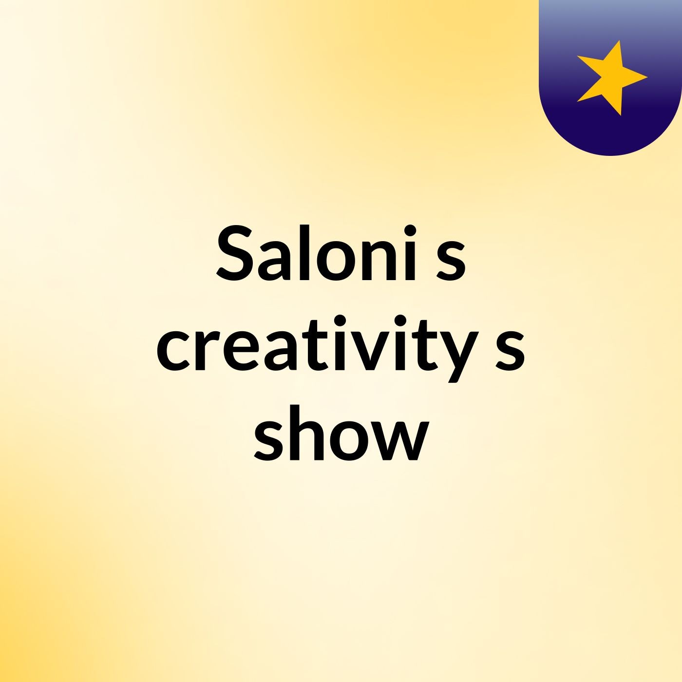 Saloni's creativity's show