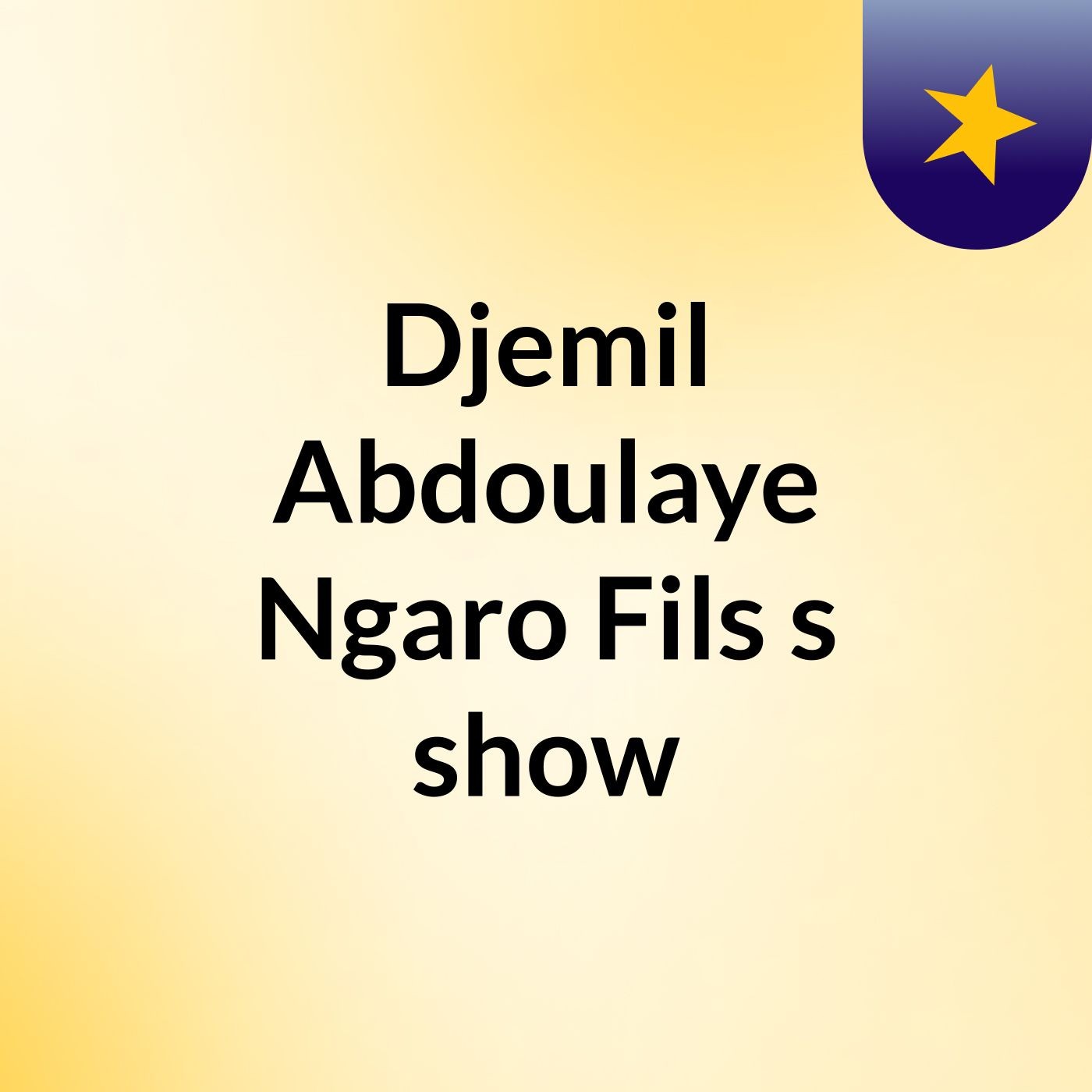 Djemil Abdoulaye Ngaro Fils's show