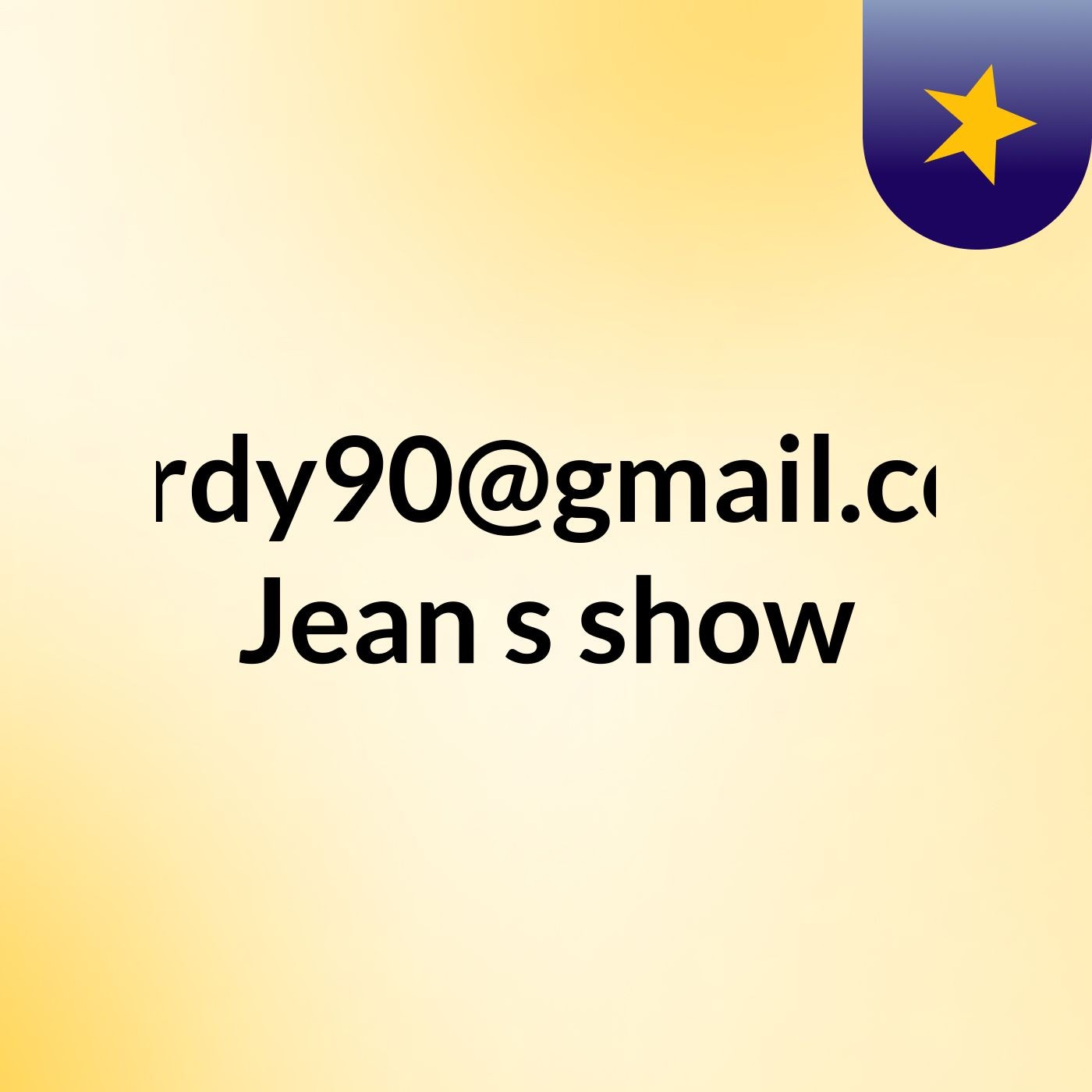 Yordy90@gmail.com Jean's show cover art