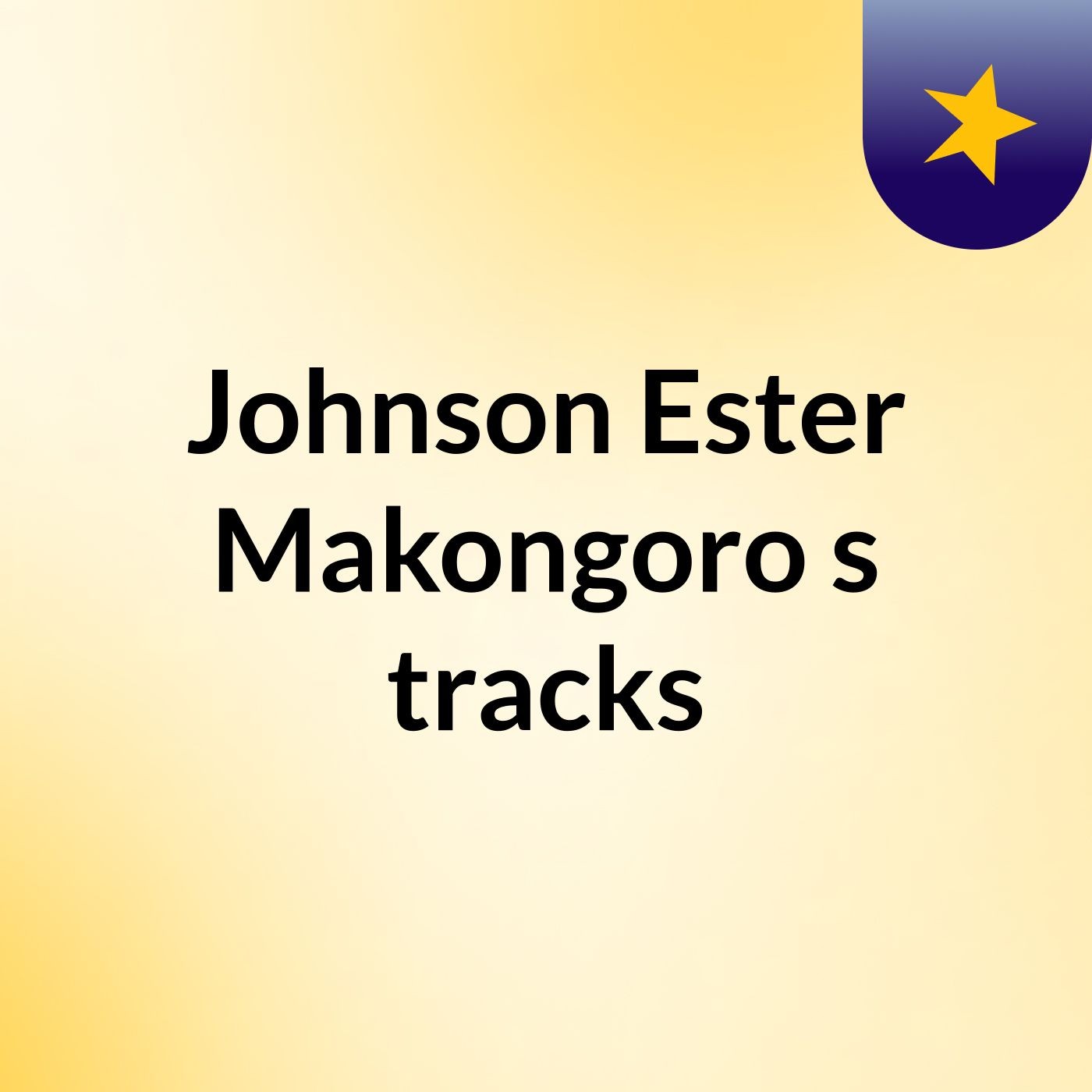 Johnson Ester Makongoro's tracks