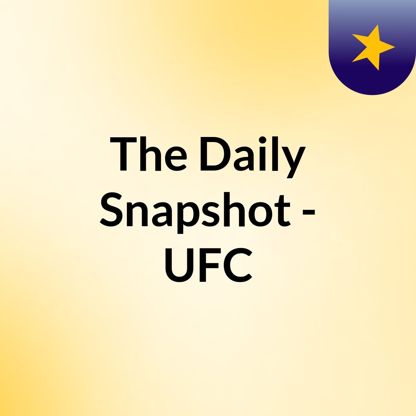 The Daily Snapshot - UFC