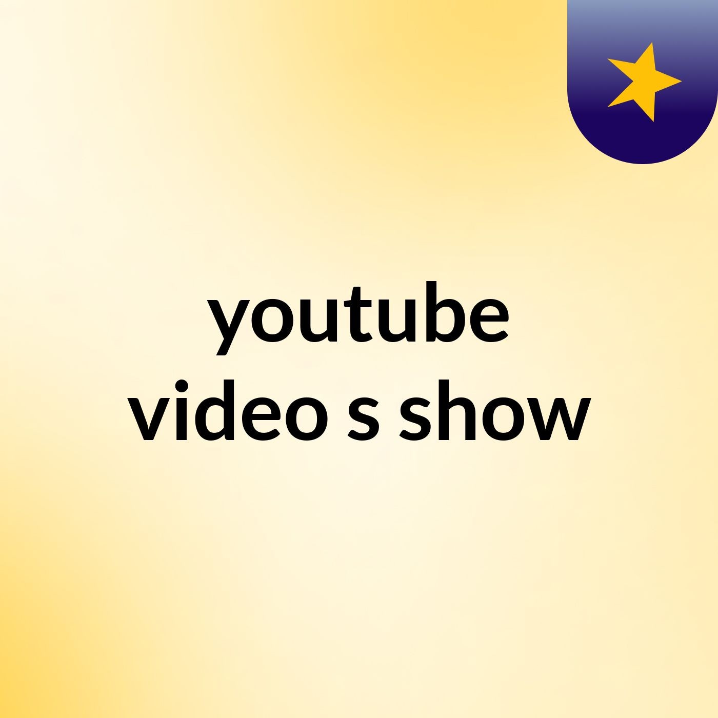 youtube video's show
