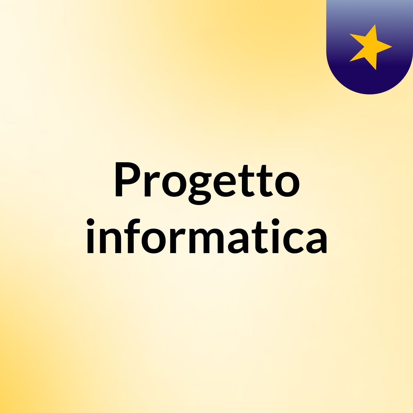 Progetto informatica