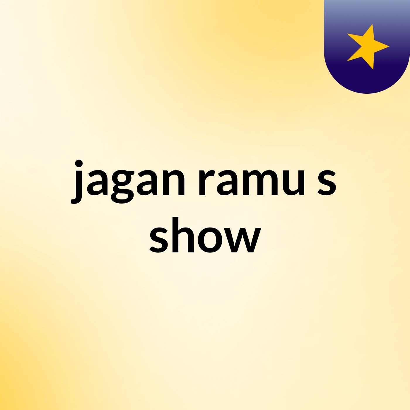 jagan ramu's show