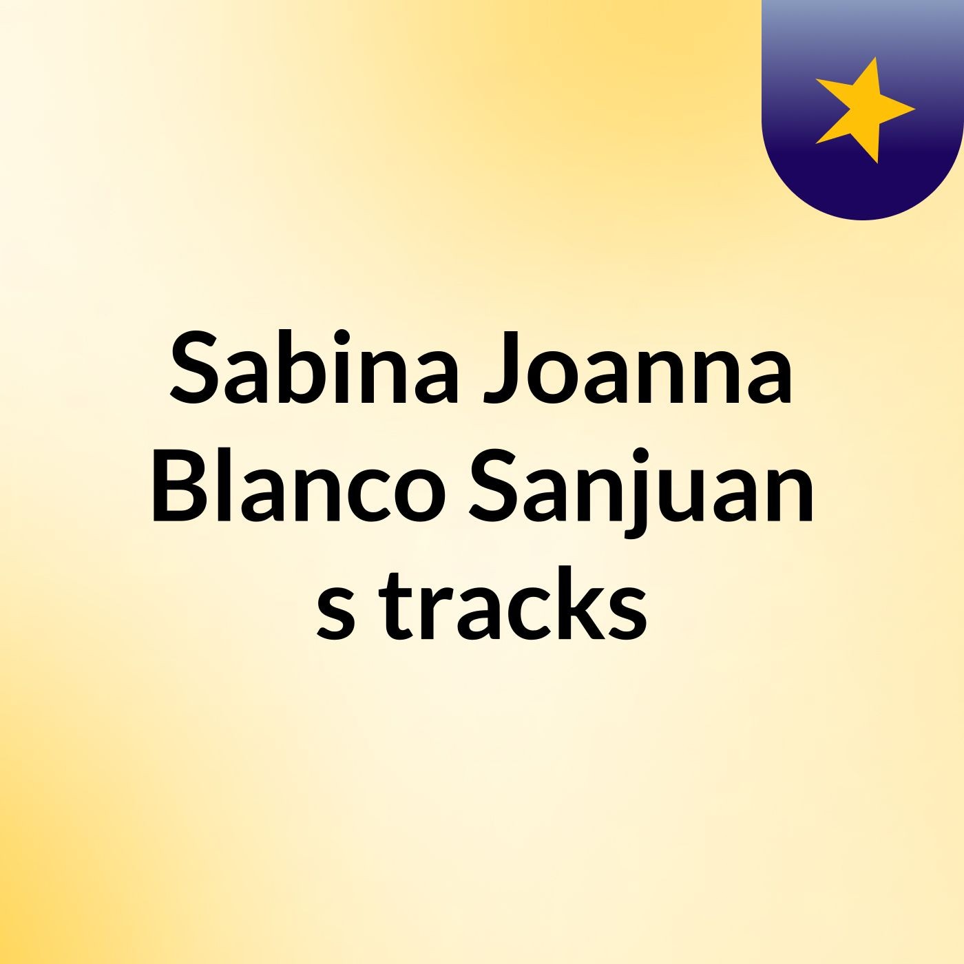 Sabina Joanna Blanco Sanjuan's tracks