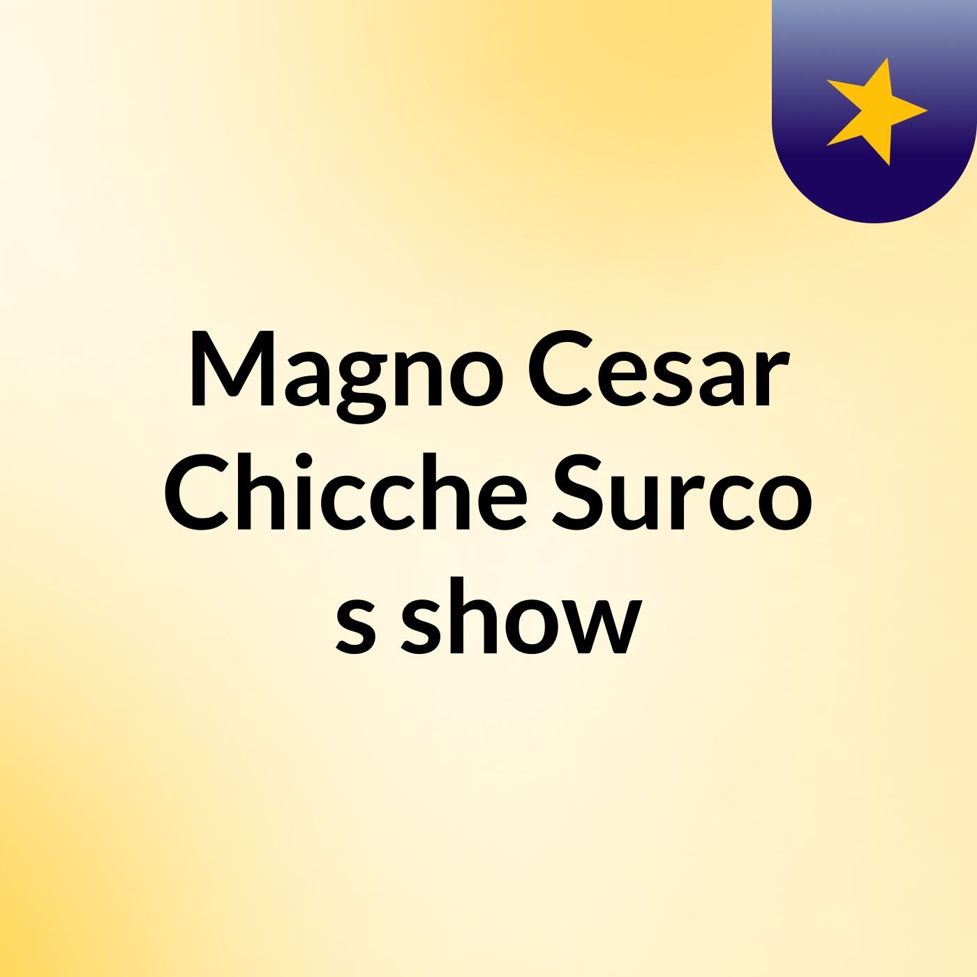 Magno Cesar Chicche Surco's show