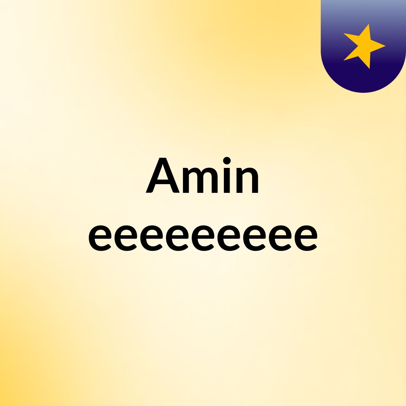 Amin eeeeeeeee
