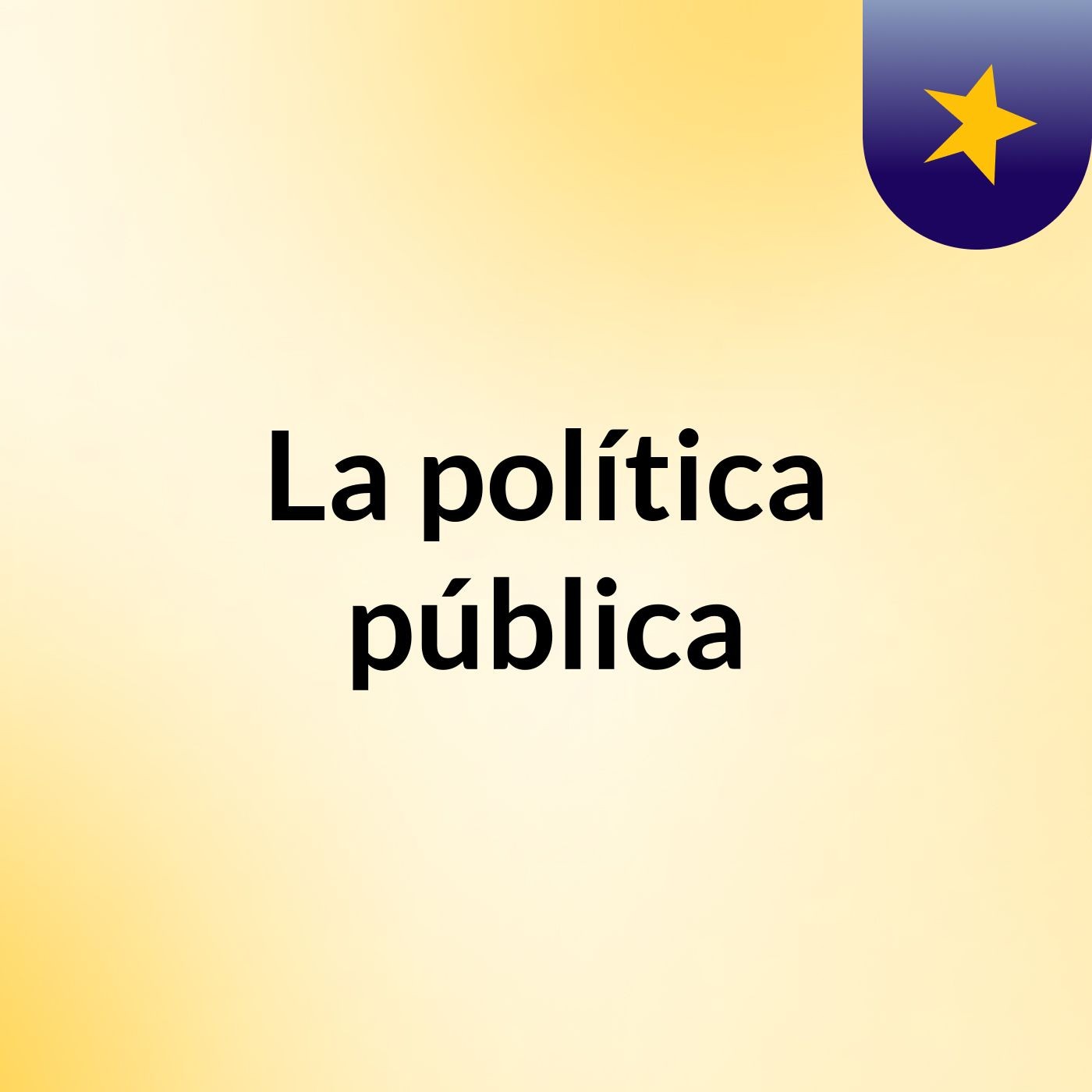 La política pública