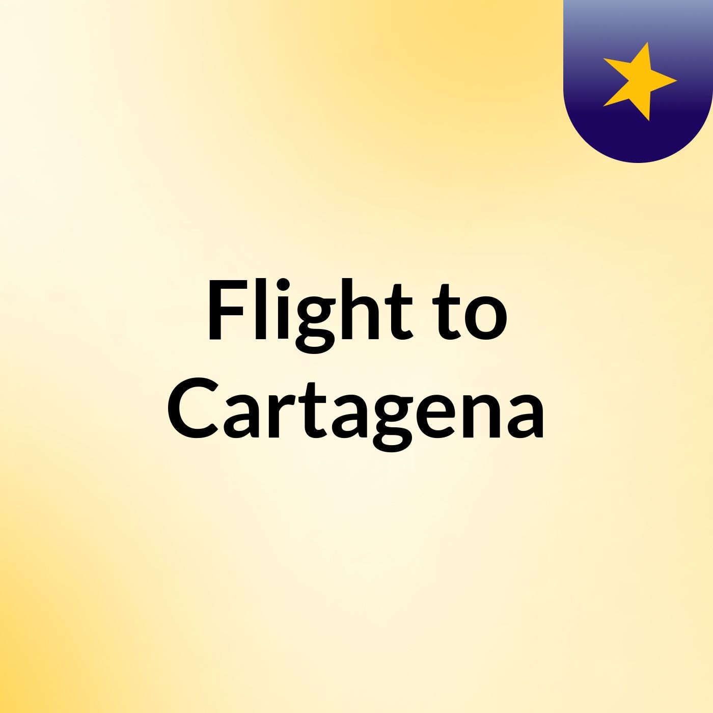 Flight to Cartagena