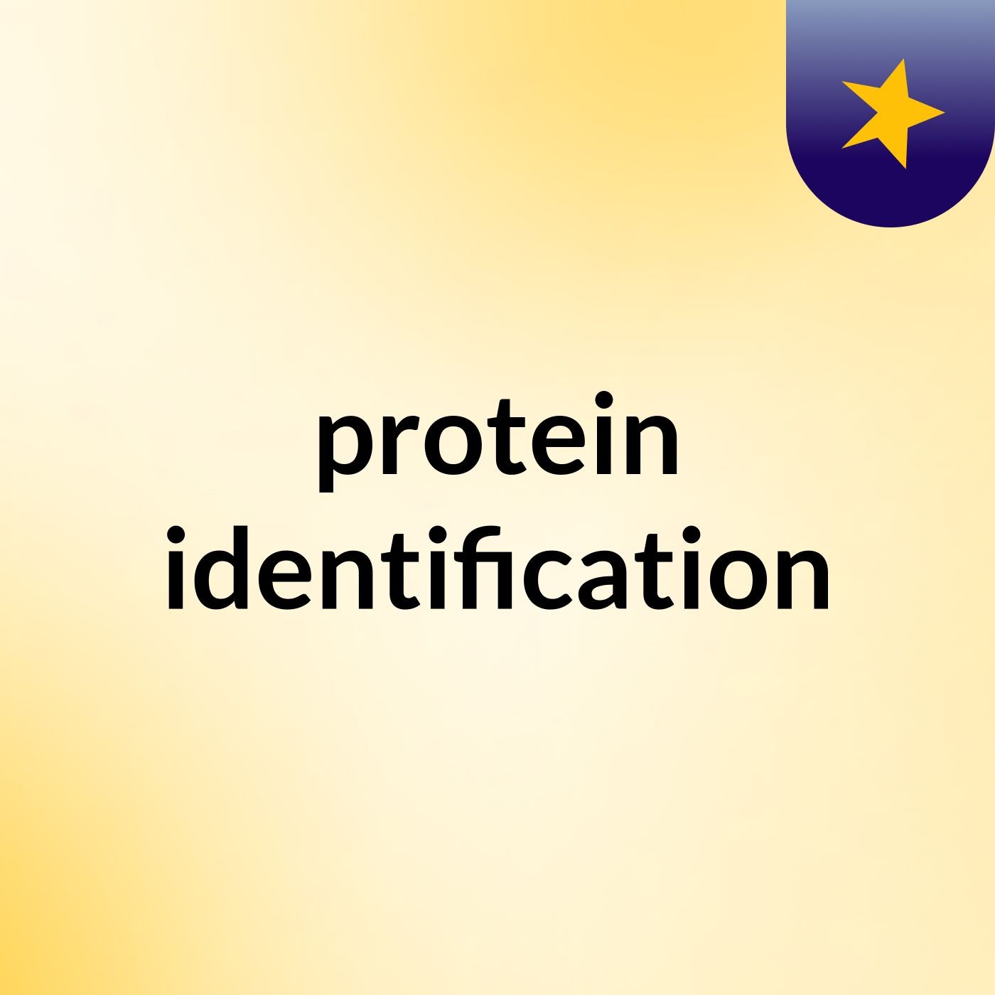 protein identification