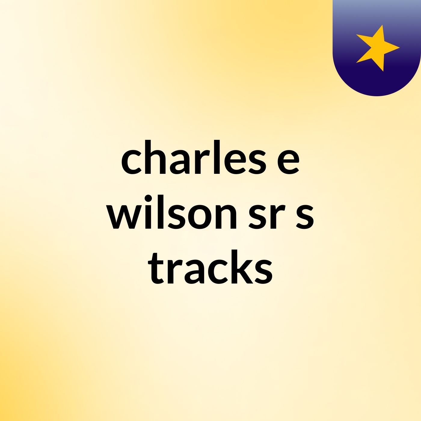 charles e wilson sr's tracks