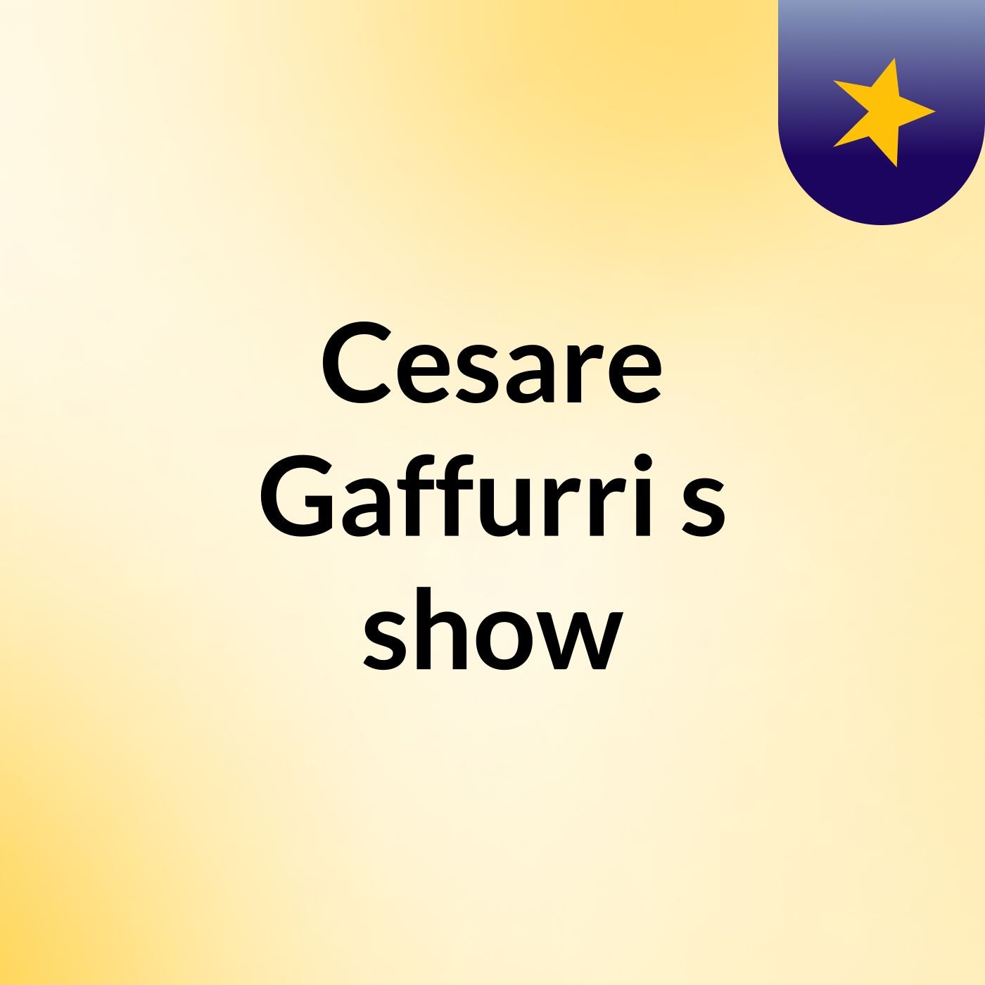 Cesare Gaffurri's show