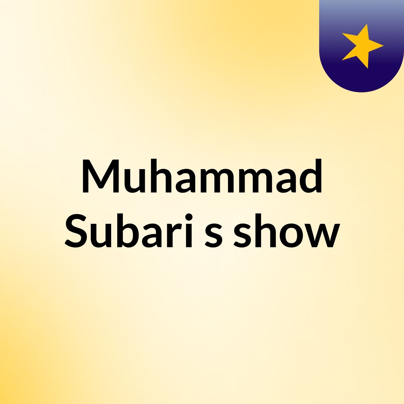 Muhammad Subari's show