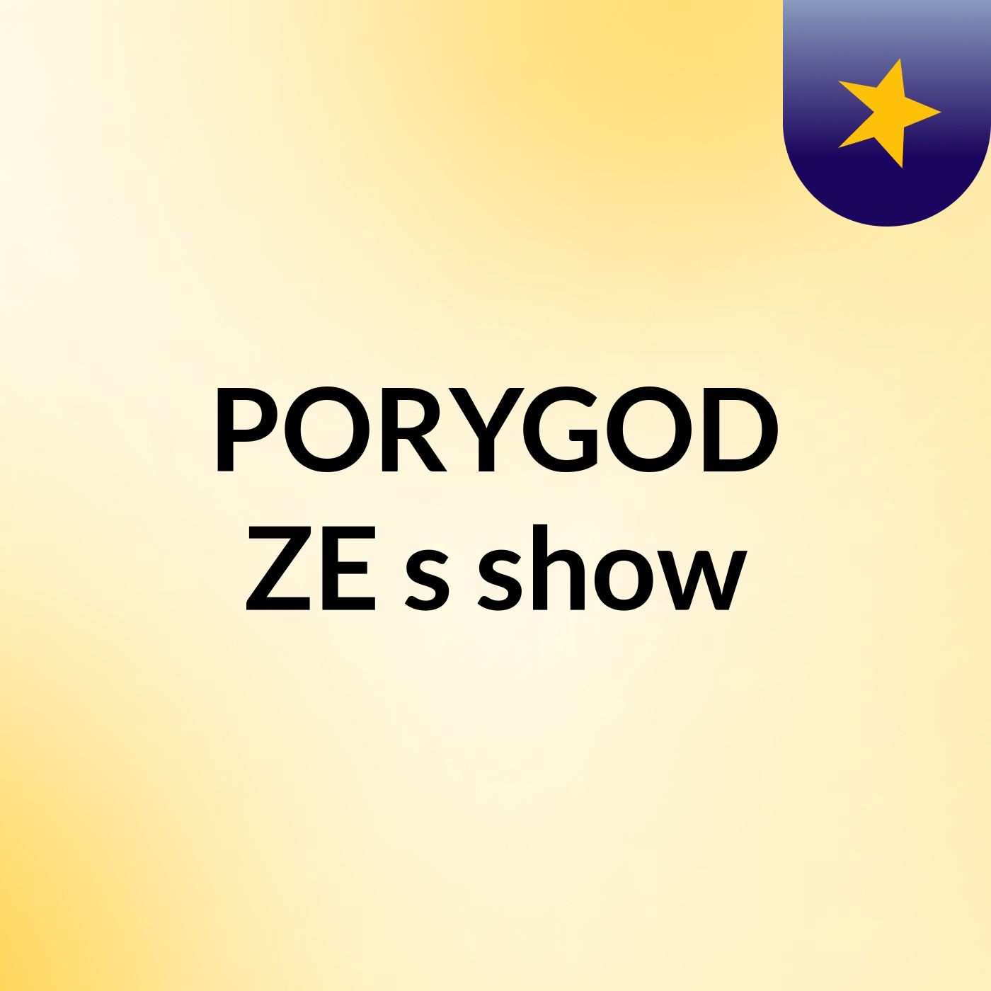 PORYGOD ZE's show