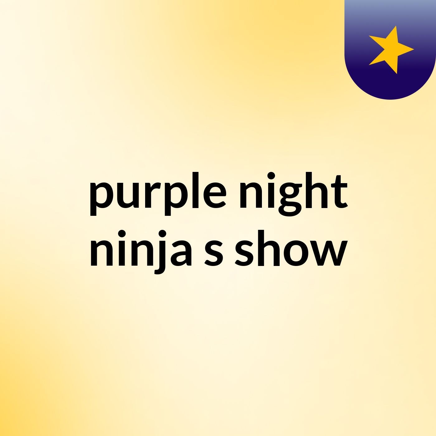purple night ninja's show