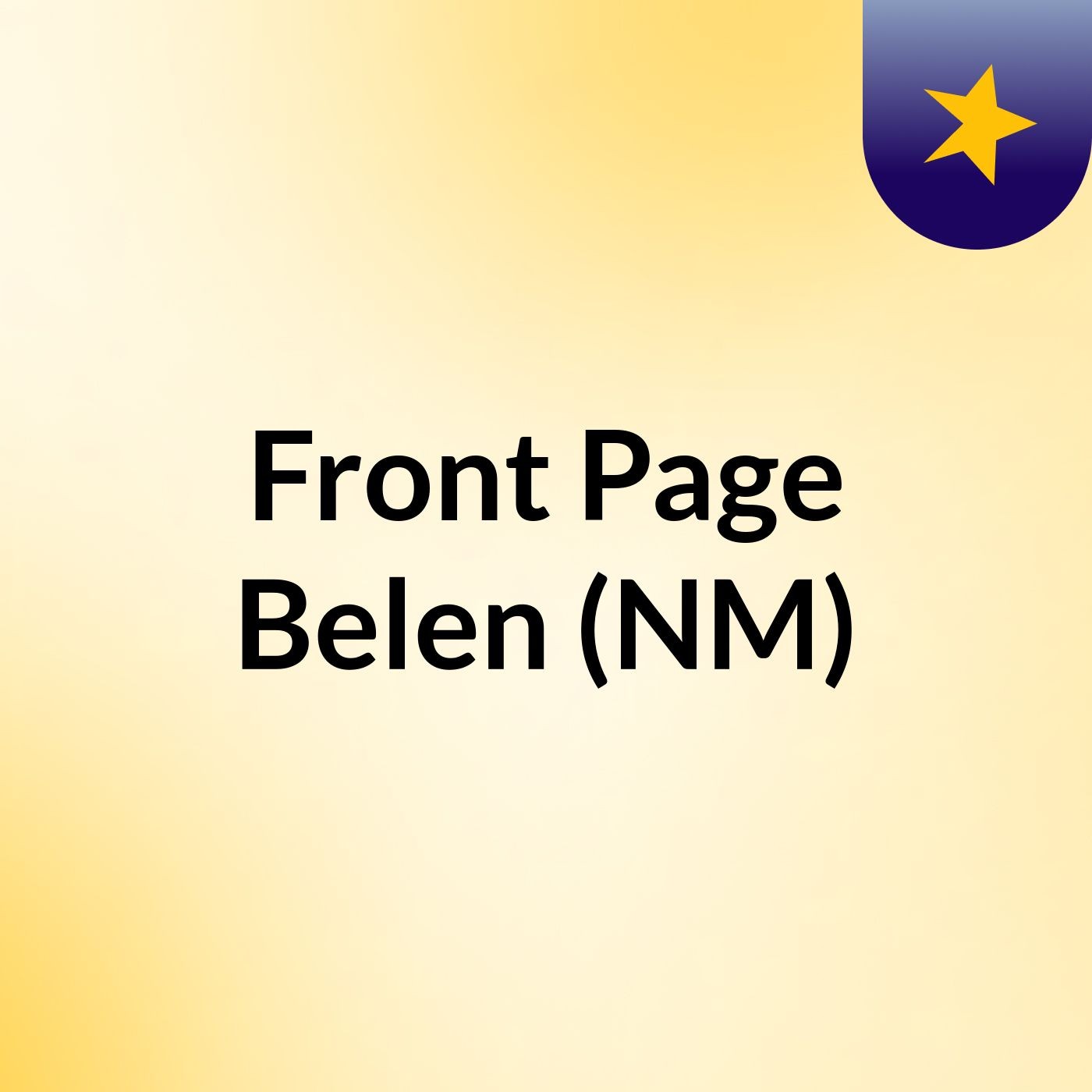 Front Page Belen (NM) Front Page Belen (NM)