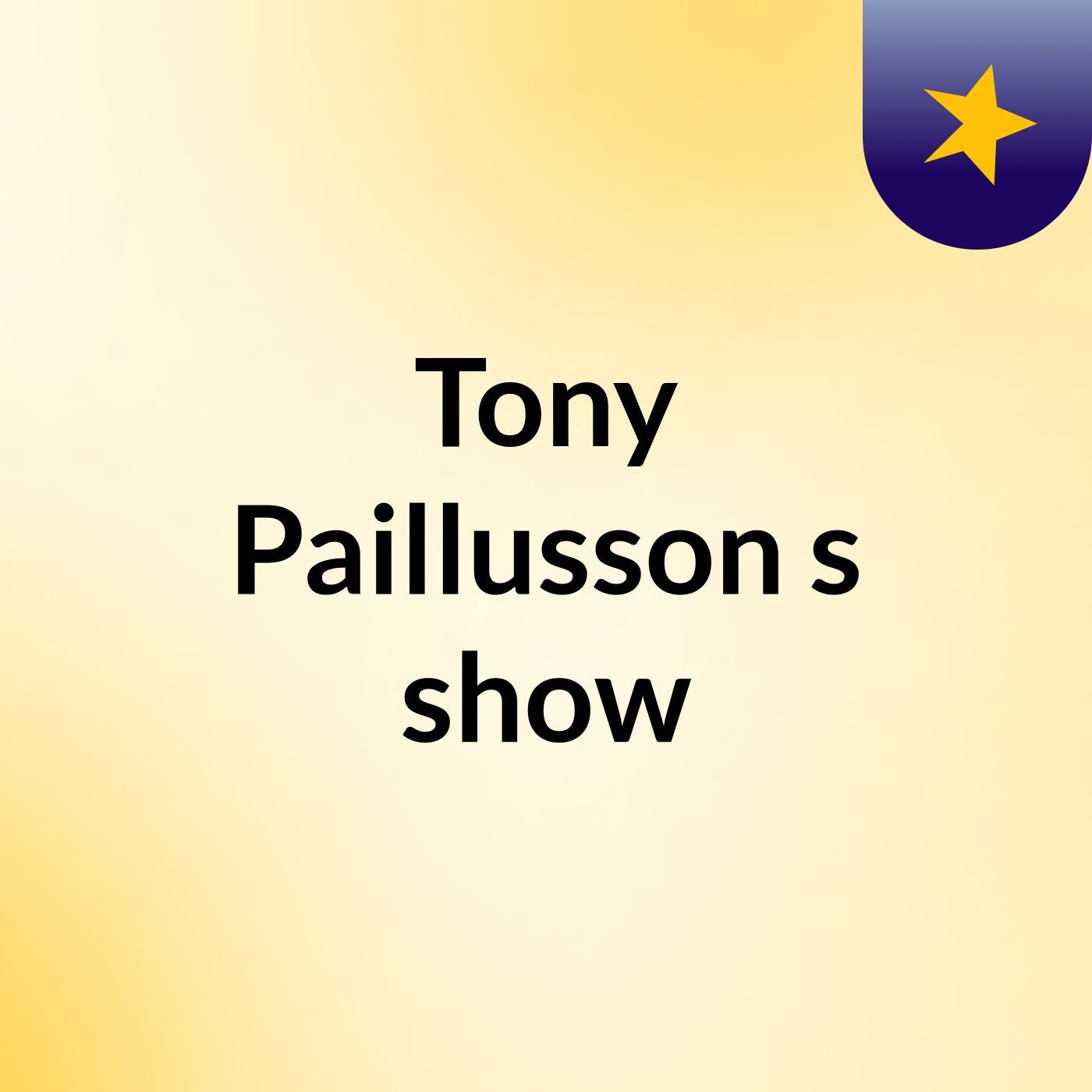 Tony Paillusson's show