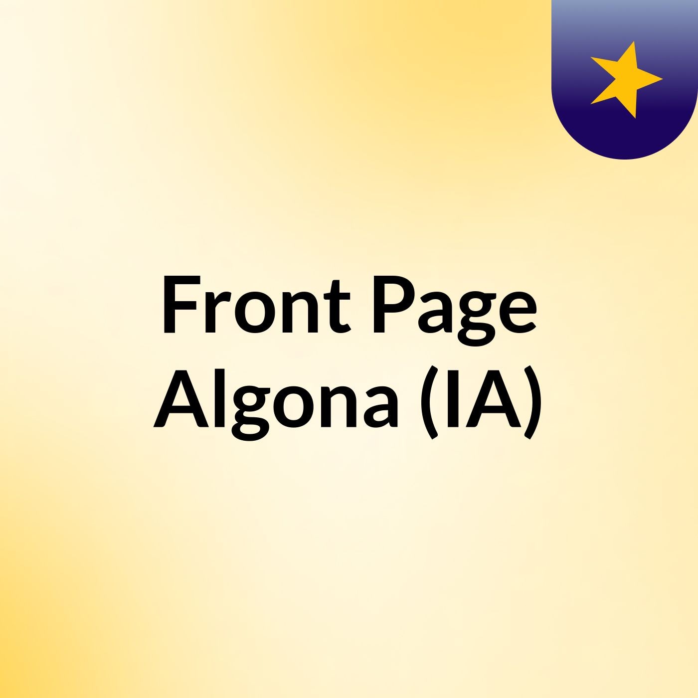 Front Page Algona (IA) Front Page Algona (IA)