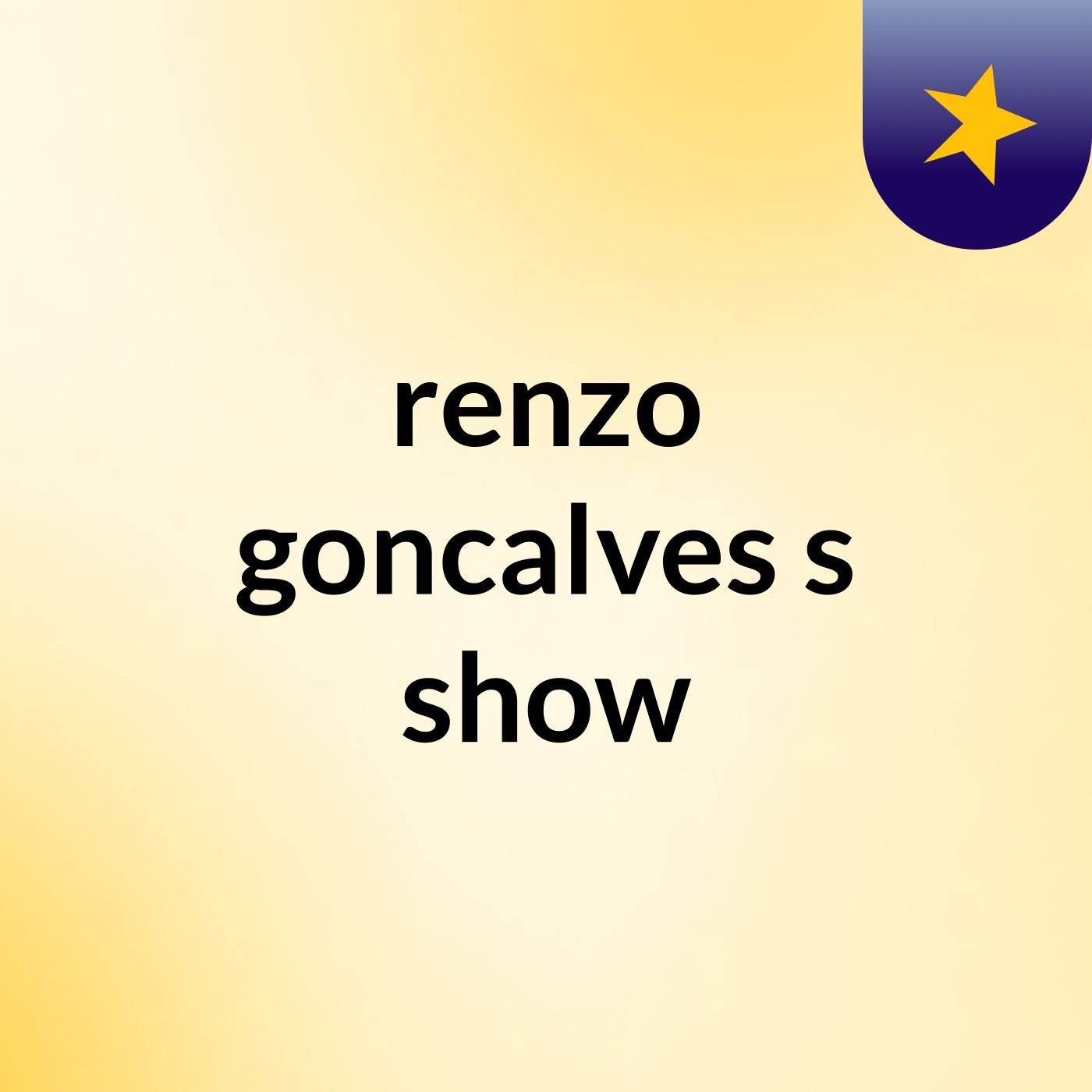 renzo goncalves's show