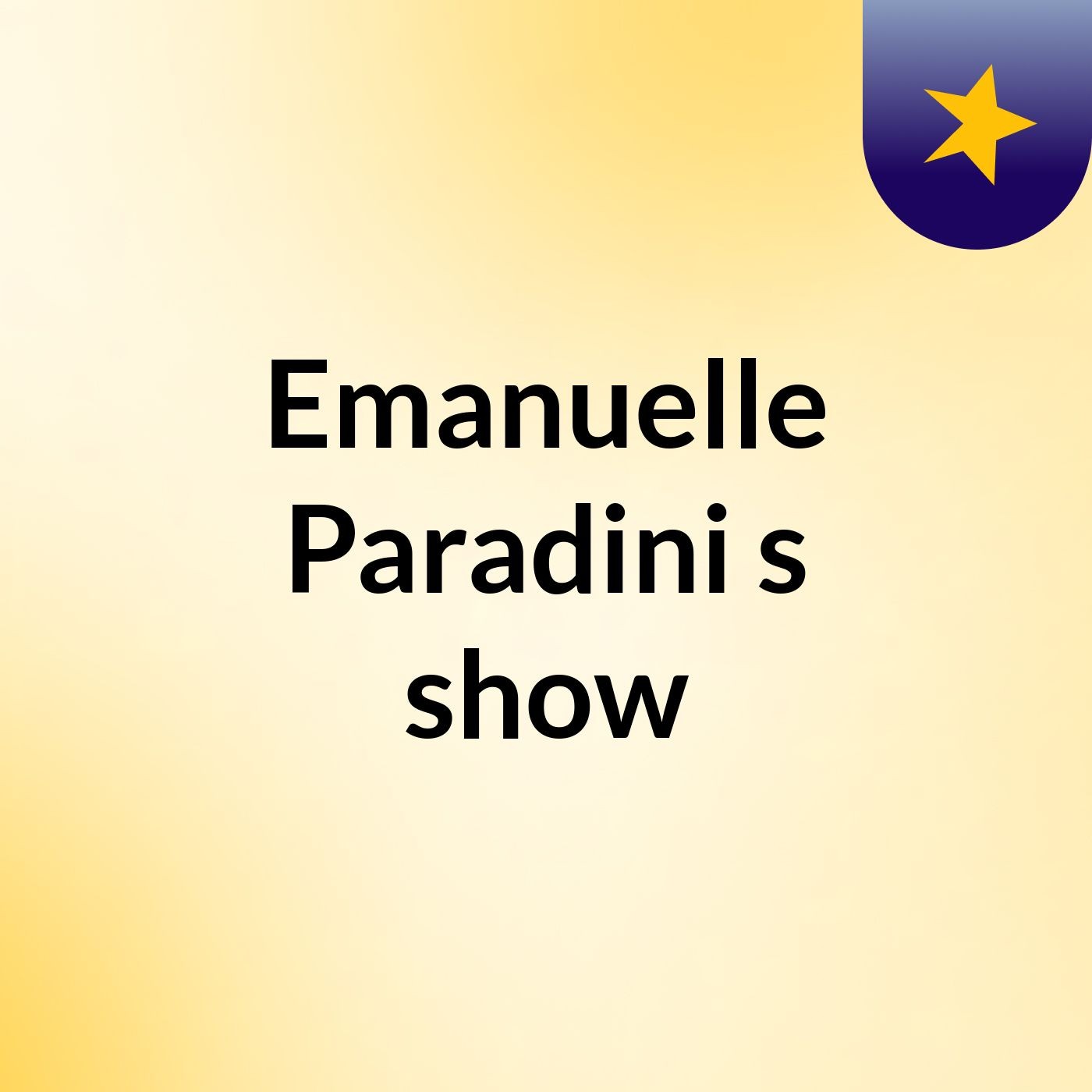 Emanuelle Paradini's show