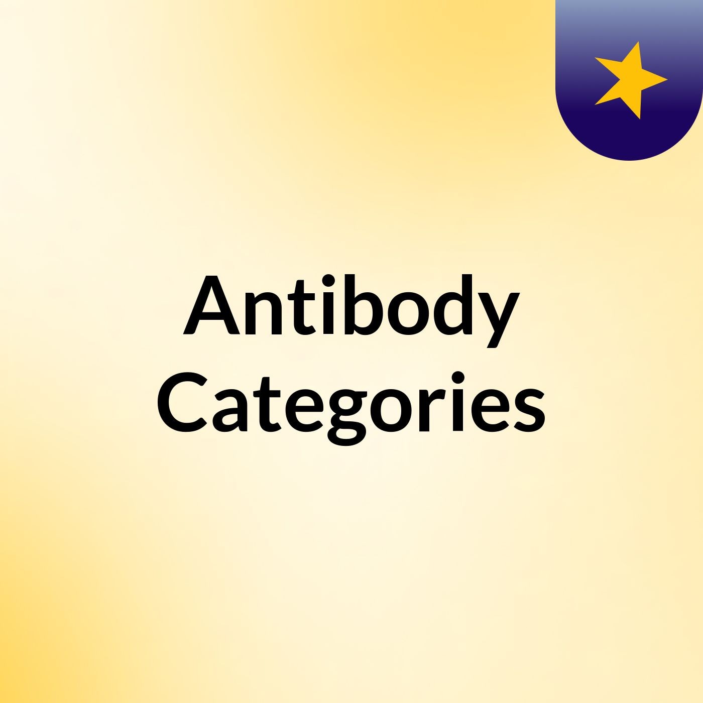 Antibody Categories