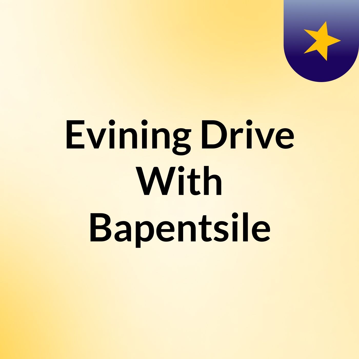 Evining Drive With Bapentsile