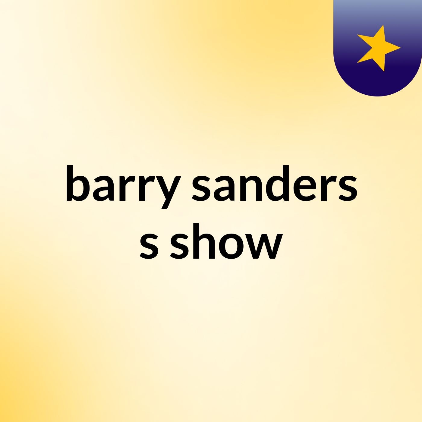 barry sanders's show cover art
